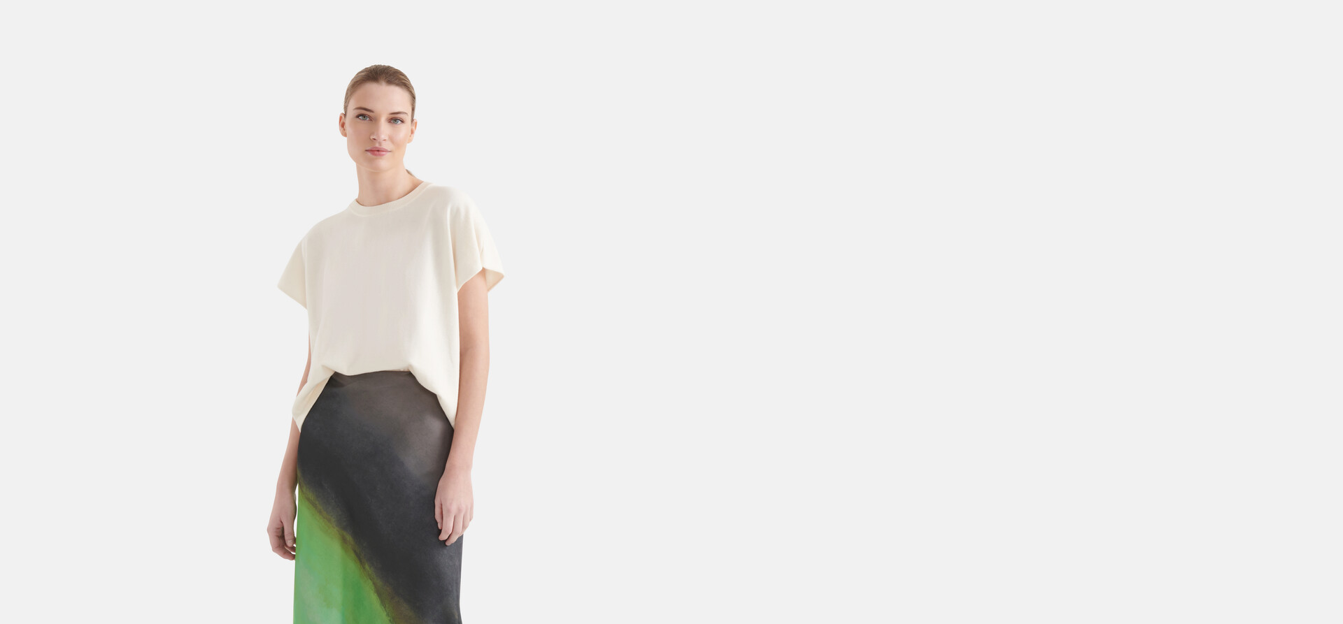 Gestricktes T-shirt Off White von Mieke SHOEBY WOMEN