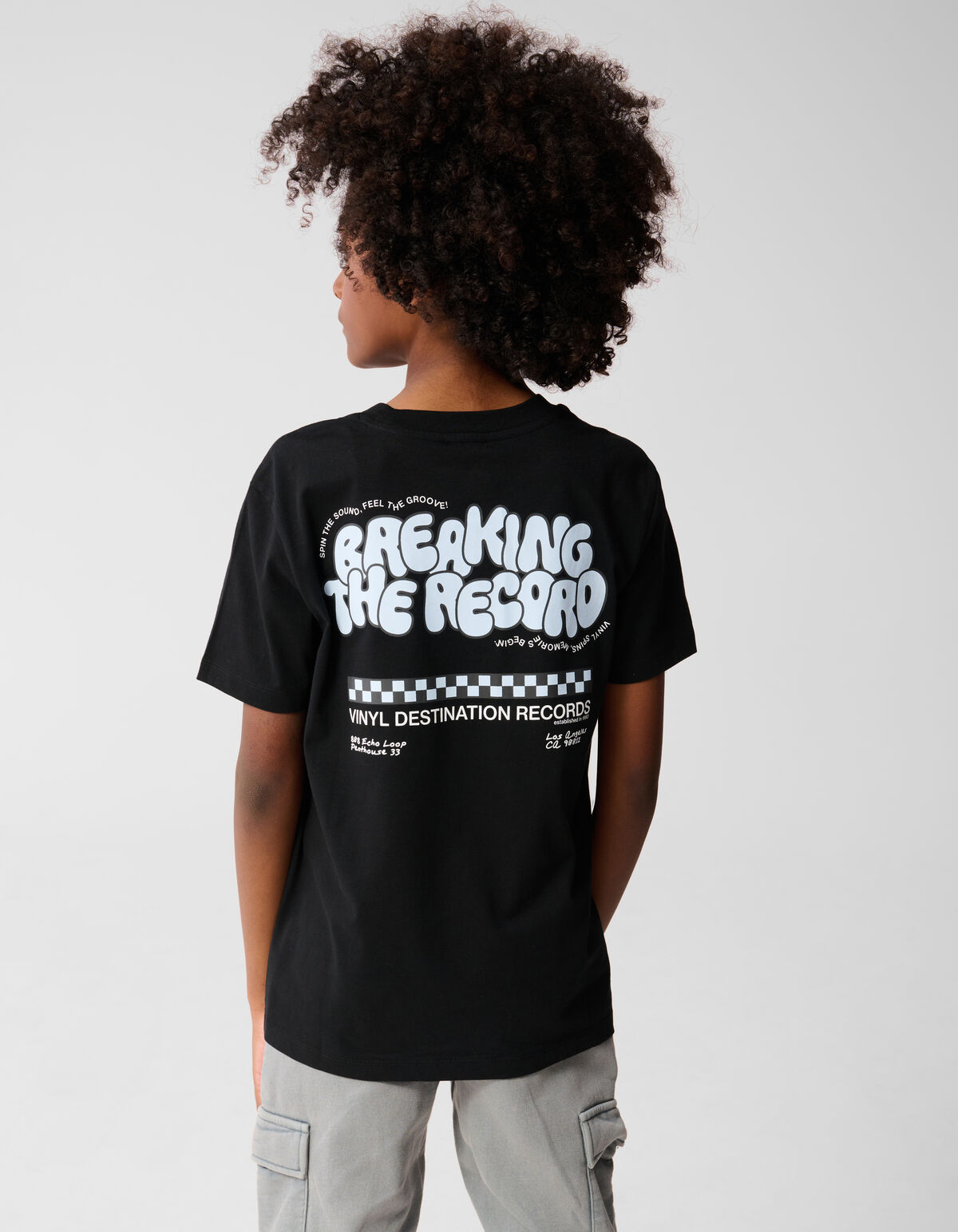 Breaking Artwork T-shirt Schwarz SHOEBY BOYS