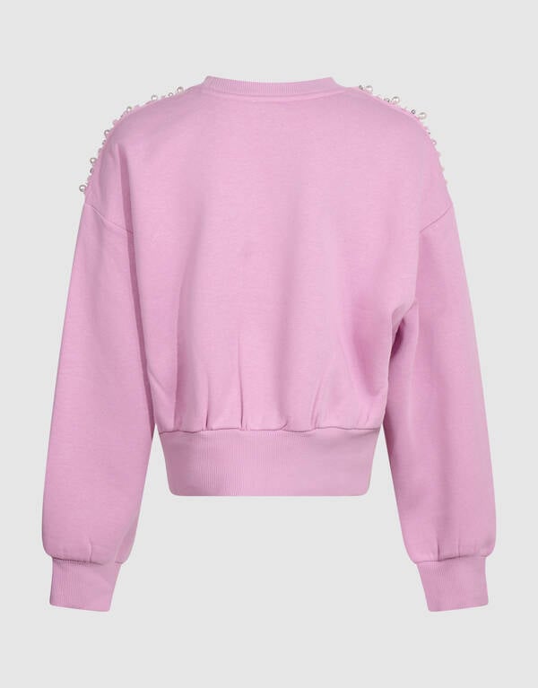 Pearl Sweatshirt Hellrosa SHOEBY GIRLS