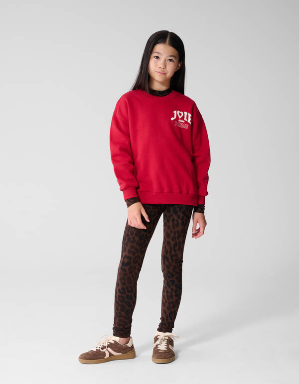 Leggings mit Leopardenmuster Braun SHOEBY GIRLS