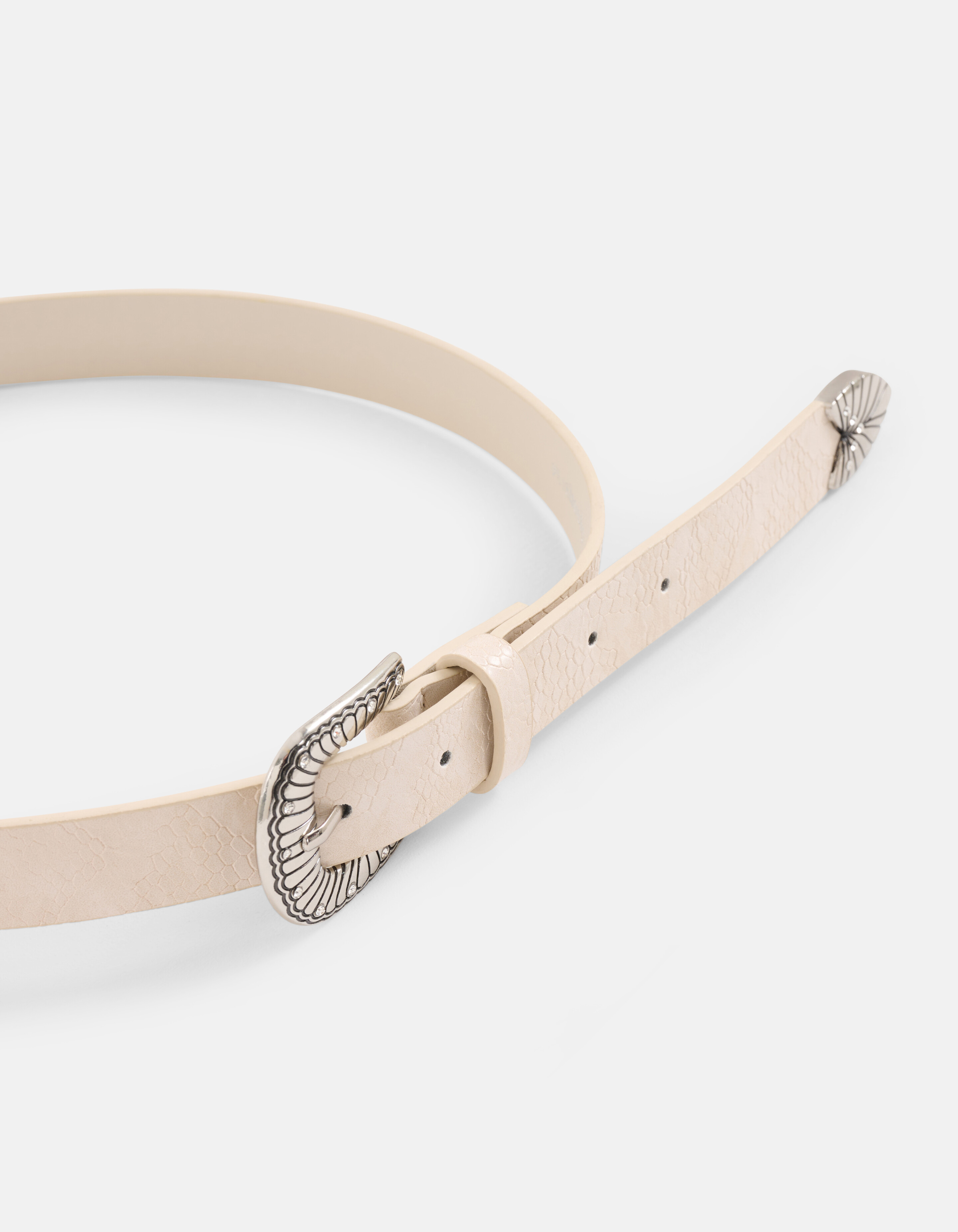Cowboy-Schlangengürtel Beige SHOEBY ACCESSOIRES