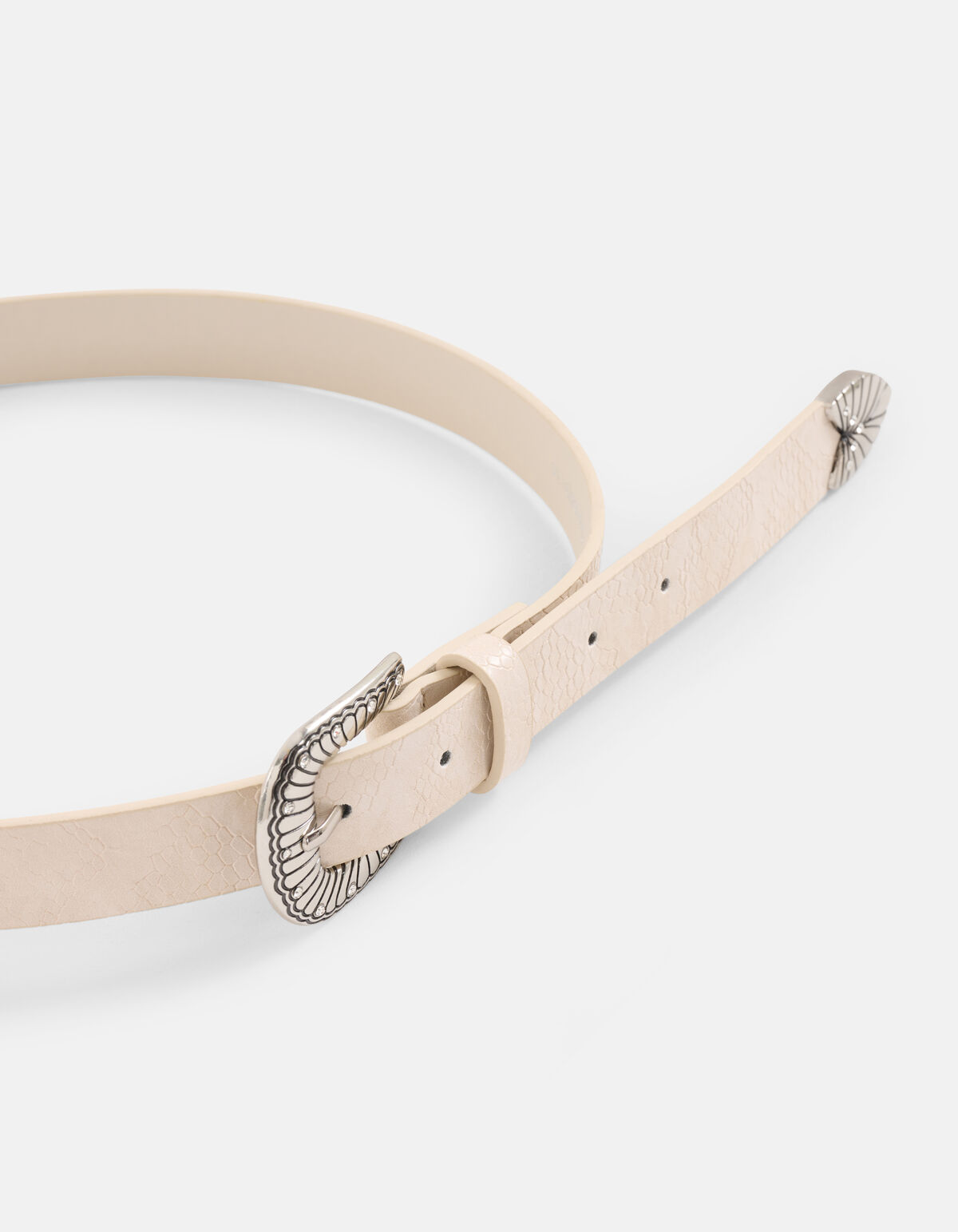 Cowboy-Schlangengürtel Beige SHOEBY ACCESSOIRES