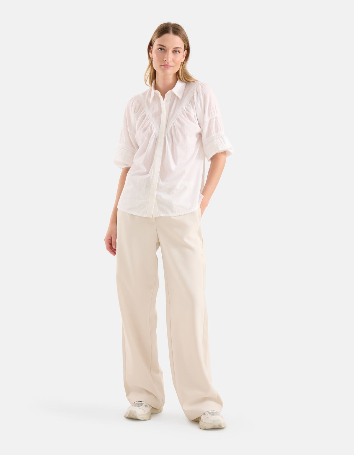 Voile Bluse Weiß SHOEBY WOMEN