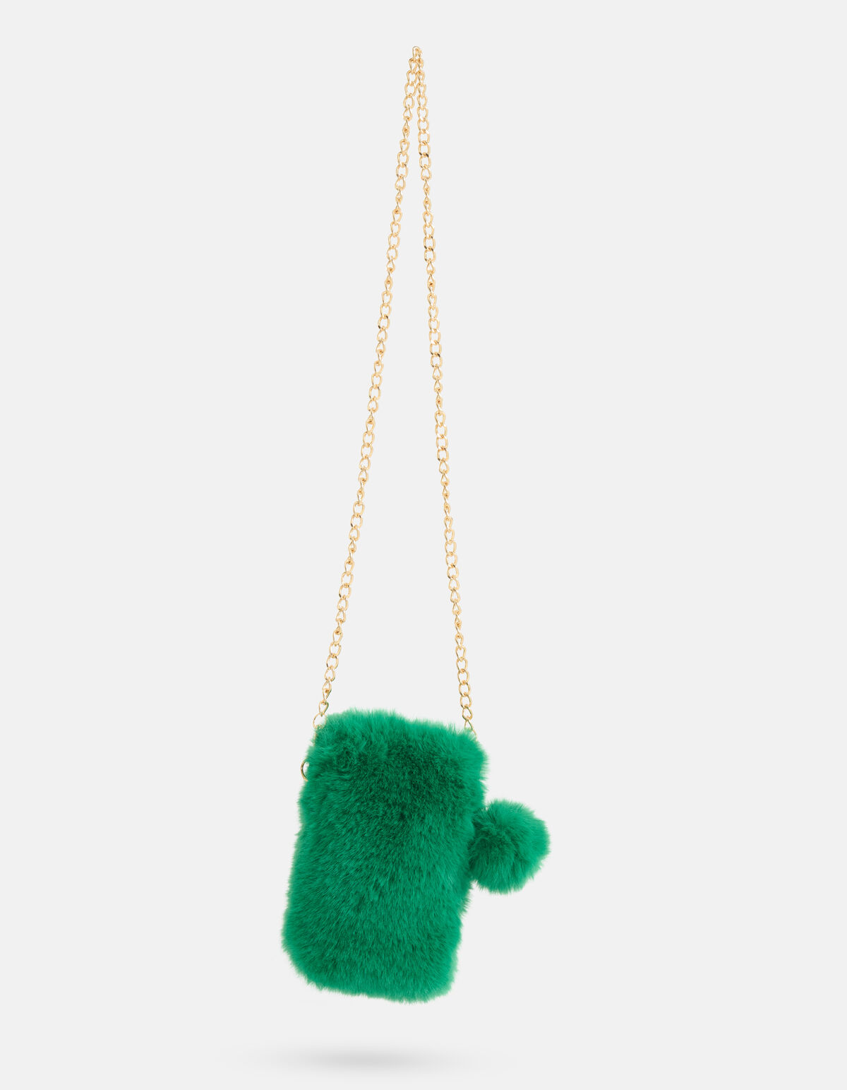 Kunstfell-Telefontasche Grün SHOEBY ACCESSOIRES
