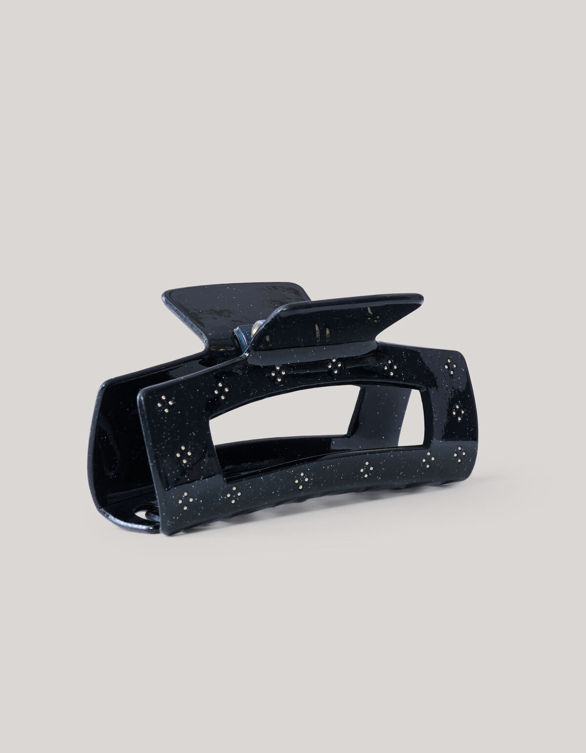 Rhinestone Hair Clip Black SHOEBY ACCESSOIRES