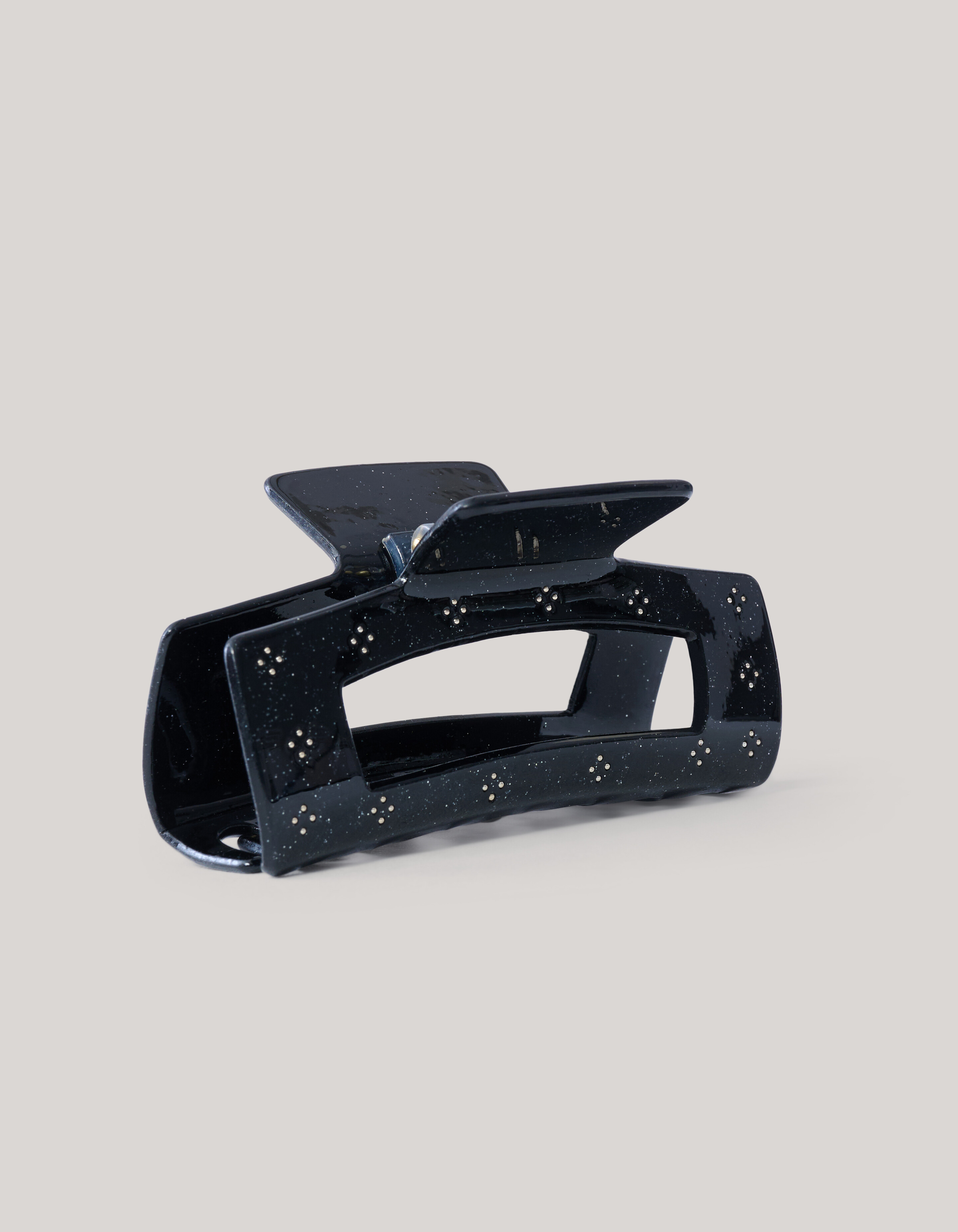 Rhinestone Hair Clip Black SHOEBY ACCESSOIRES