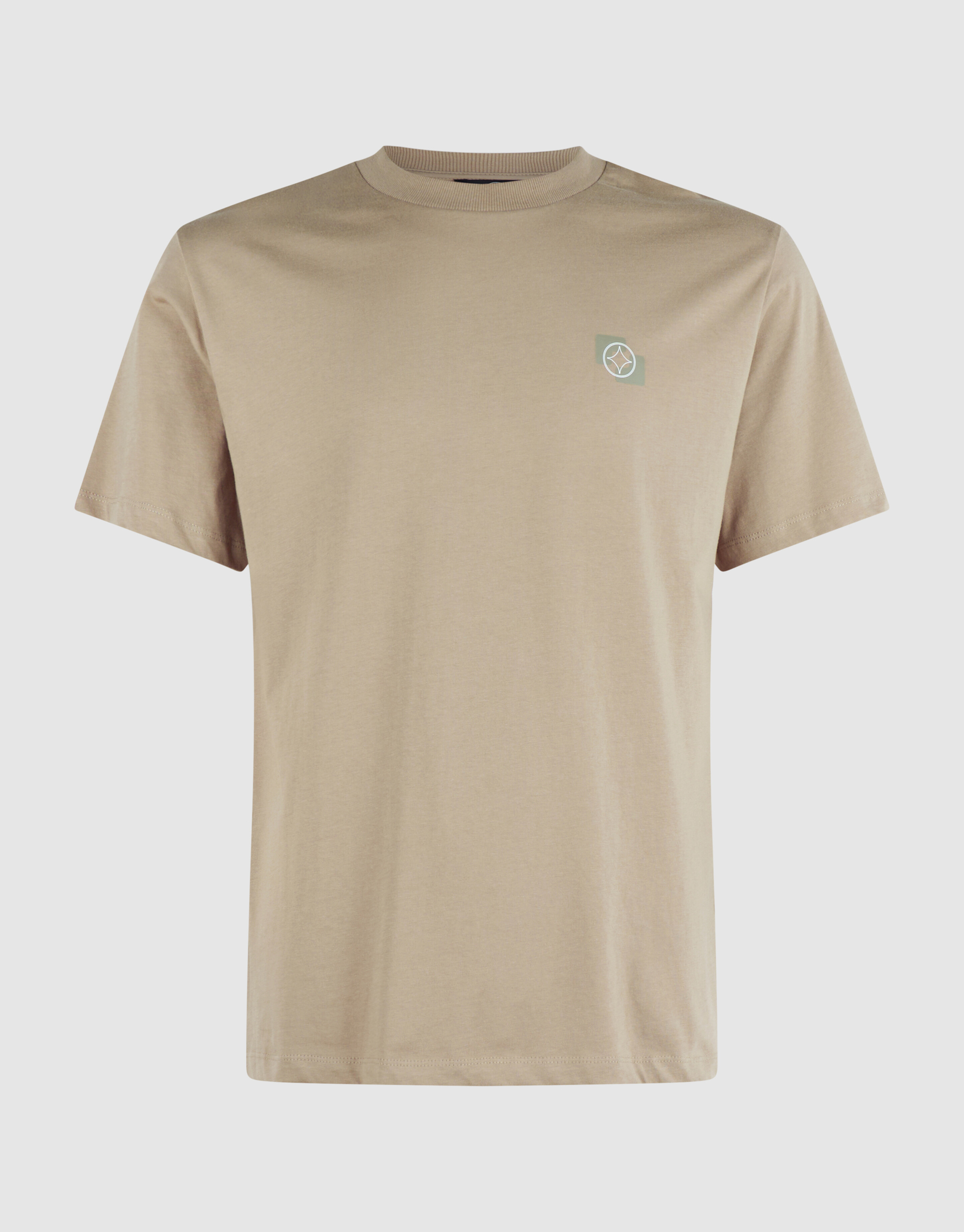Einfarbiges T-Shirt Beige SHOEBY MEN
