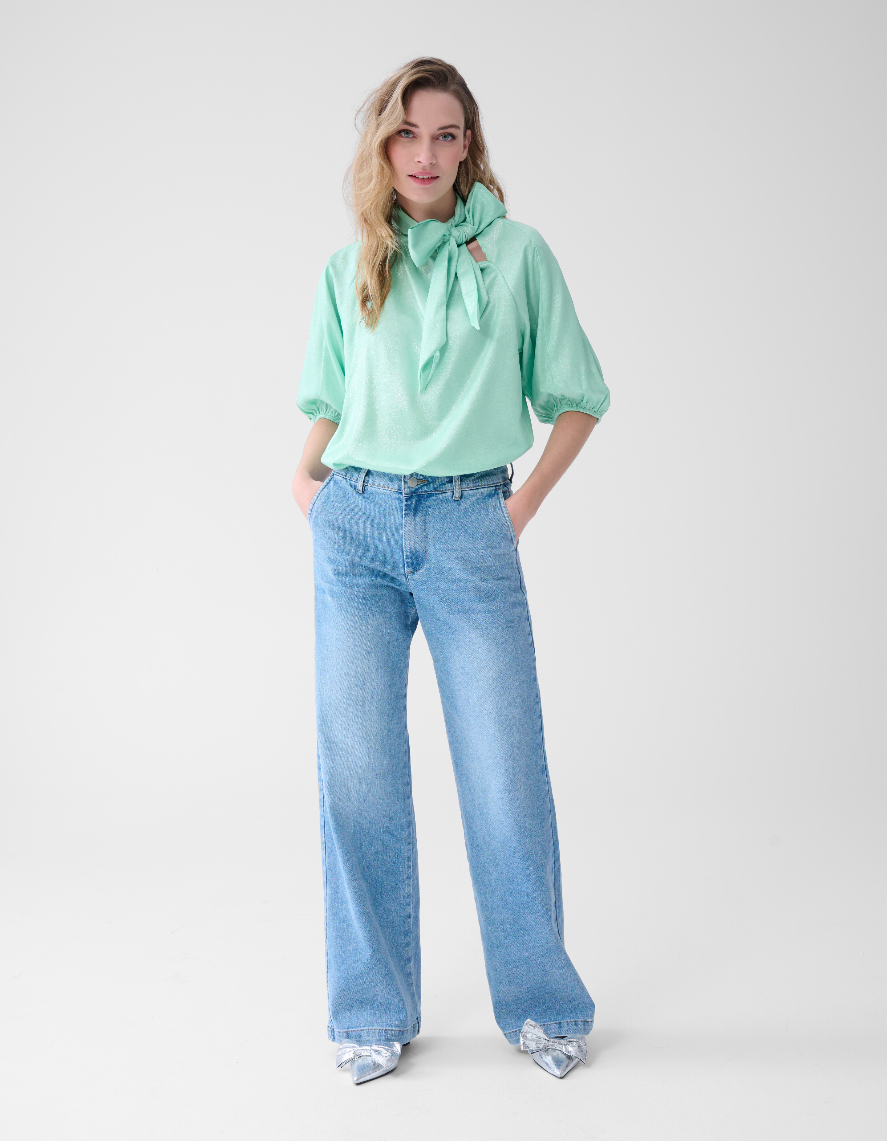 Shine Bluse Hellgrün SHOEBY WOMEN