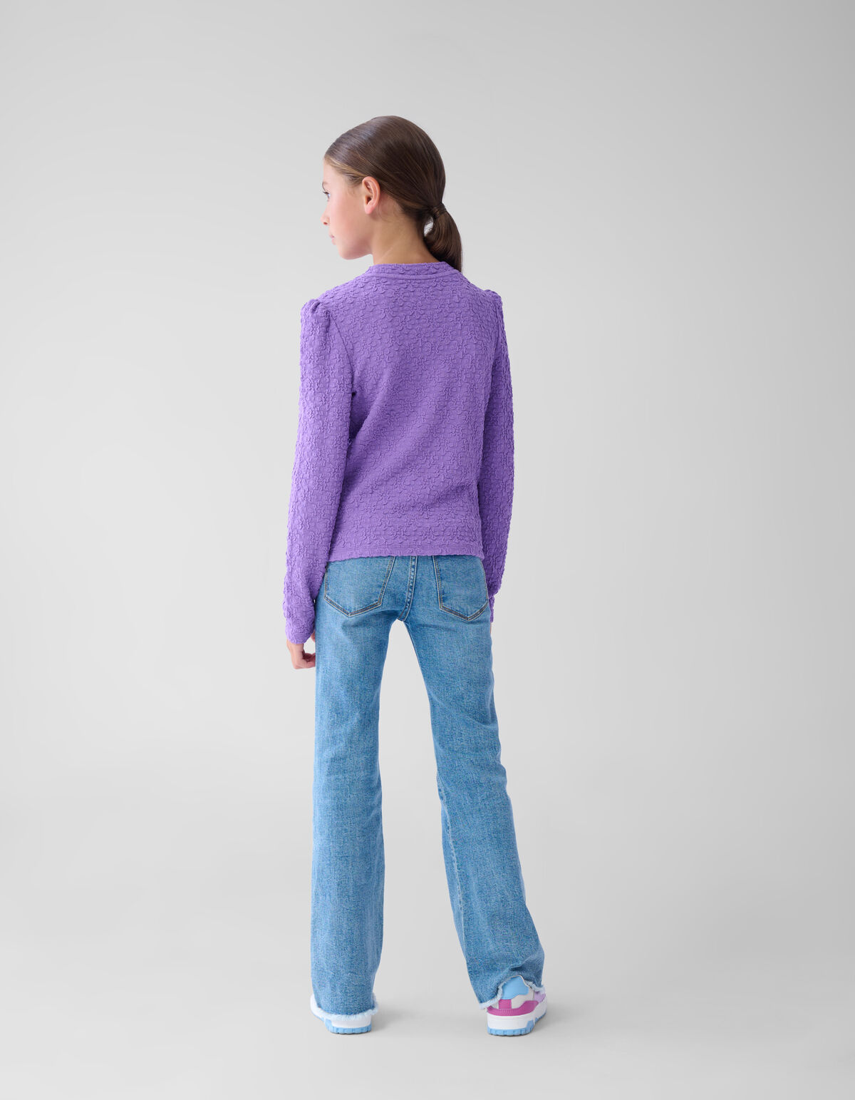 Strukturiertes Top Lila SHOEBY GIRLS