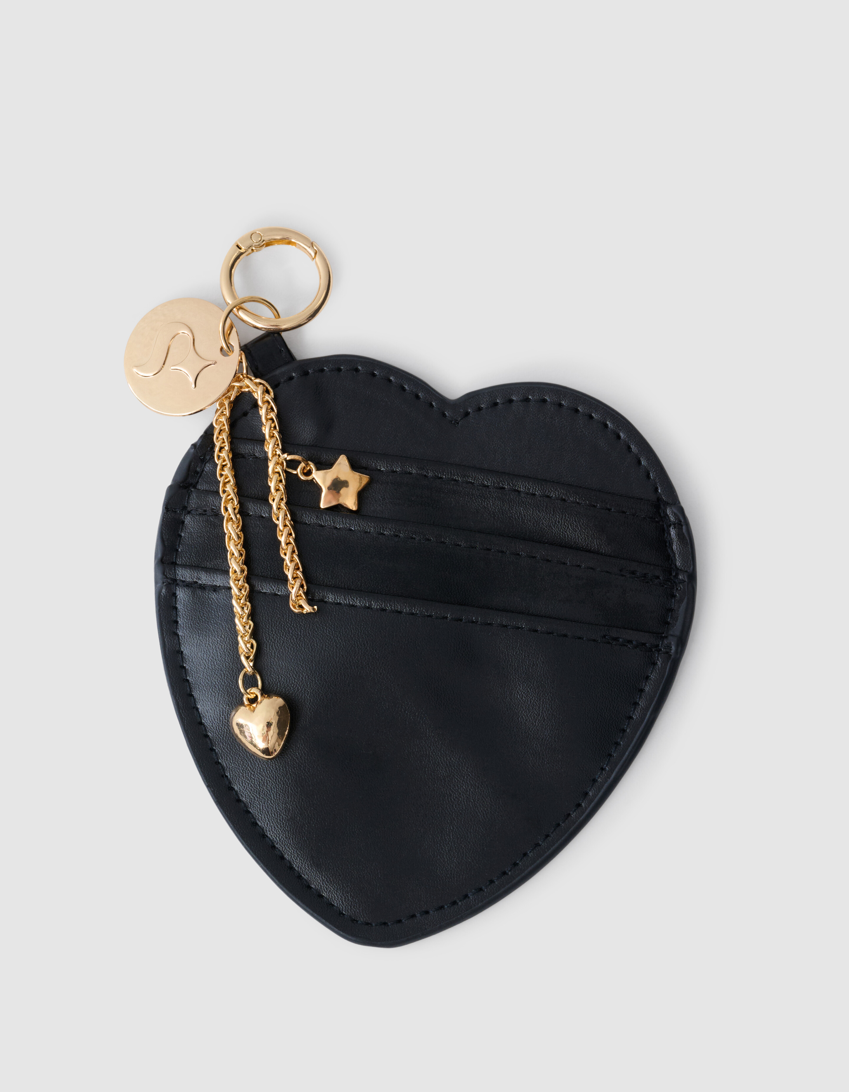Herz Portemonnee Taschenanhänger Schwarz SHOEBY ACCESSOIRES