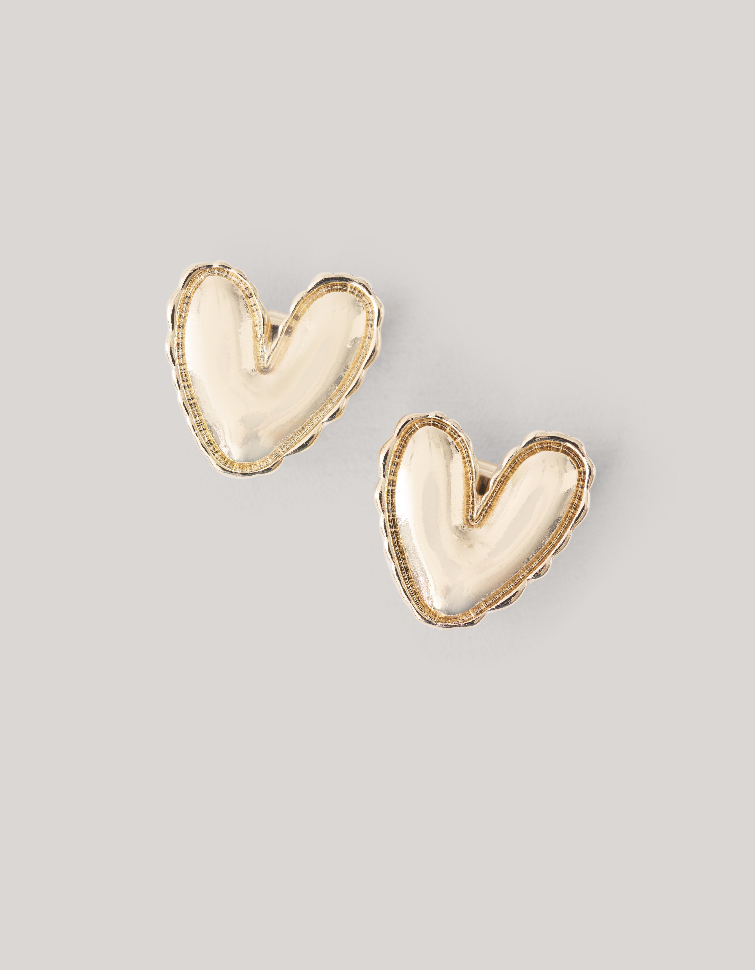 Herz Knöpfe Clips Gold SHOEBY ACCESSOIRES