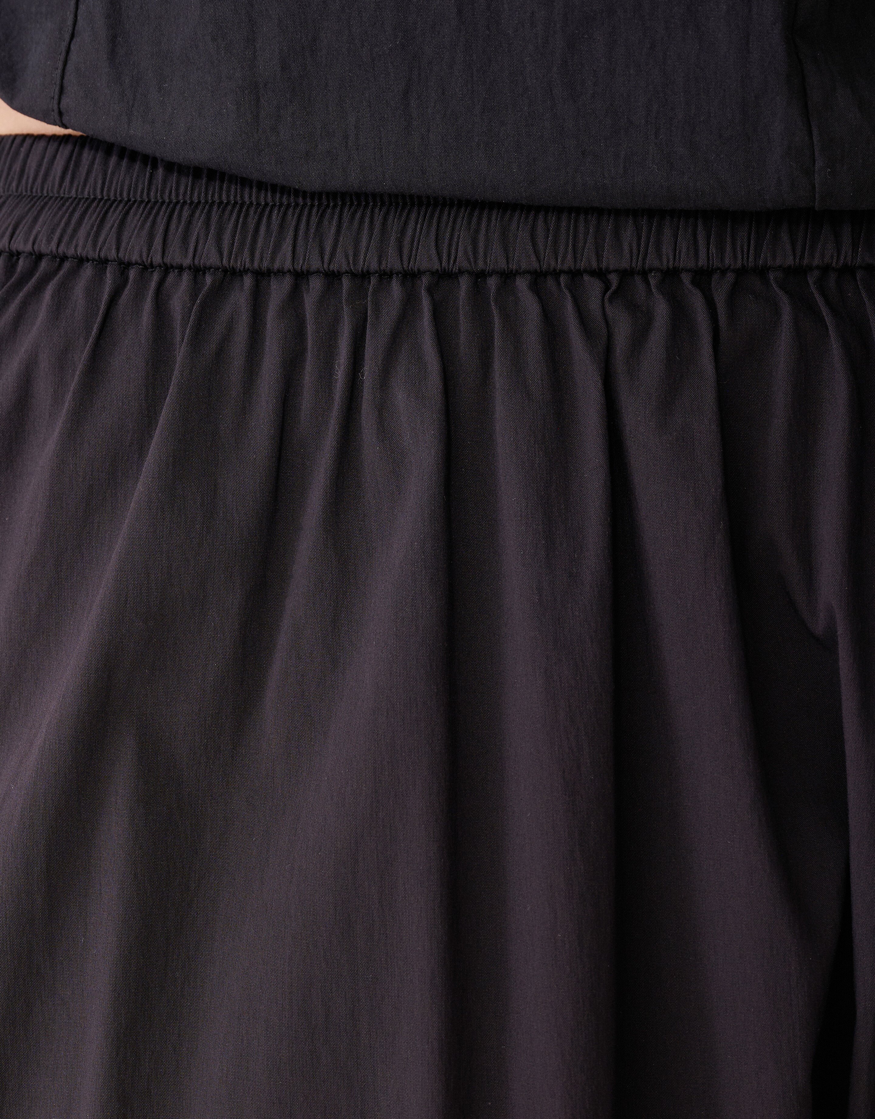 Popeline Maxi Rock Schwarz SHOEBY WOMEN