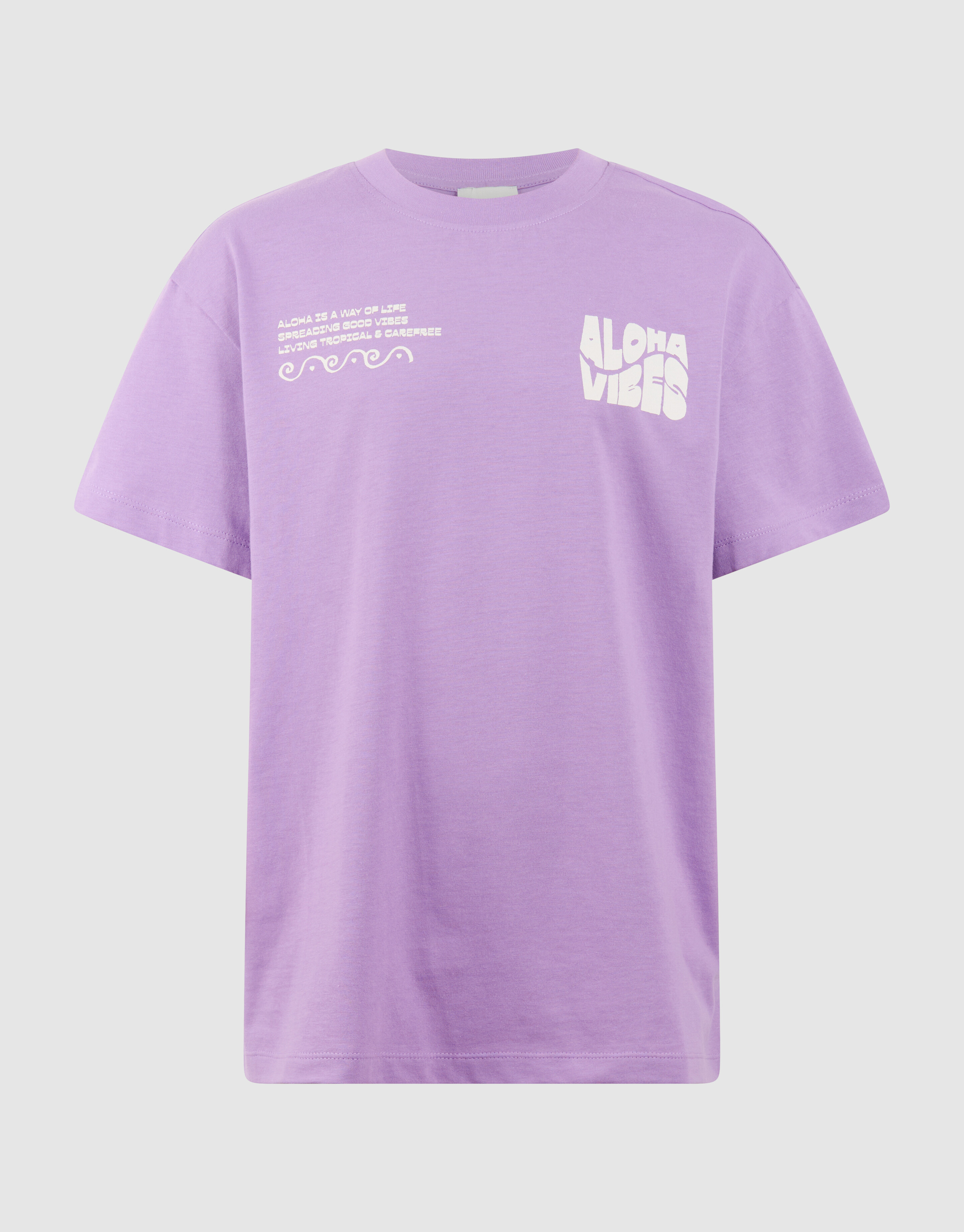 Aloha Vibes Kunst T-Shirt Lila SHOEBY GIRLS
