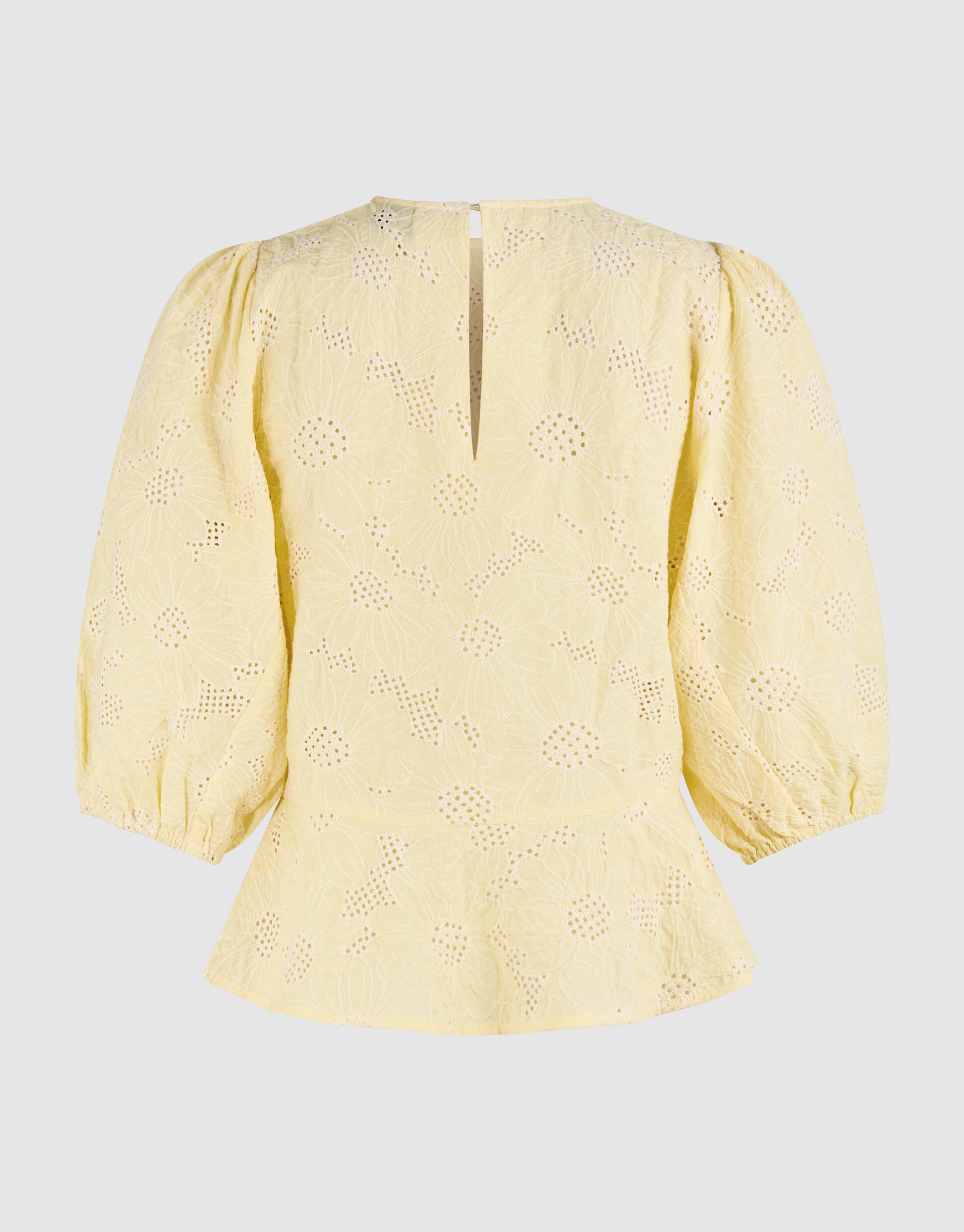 Blumenstruktur Top Hellgelb SHOEBY WOMEN