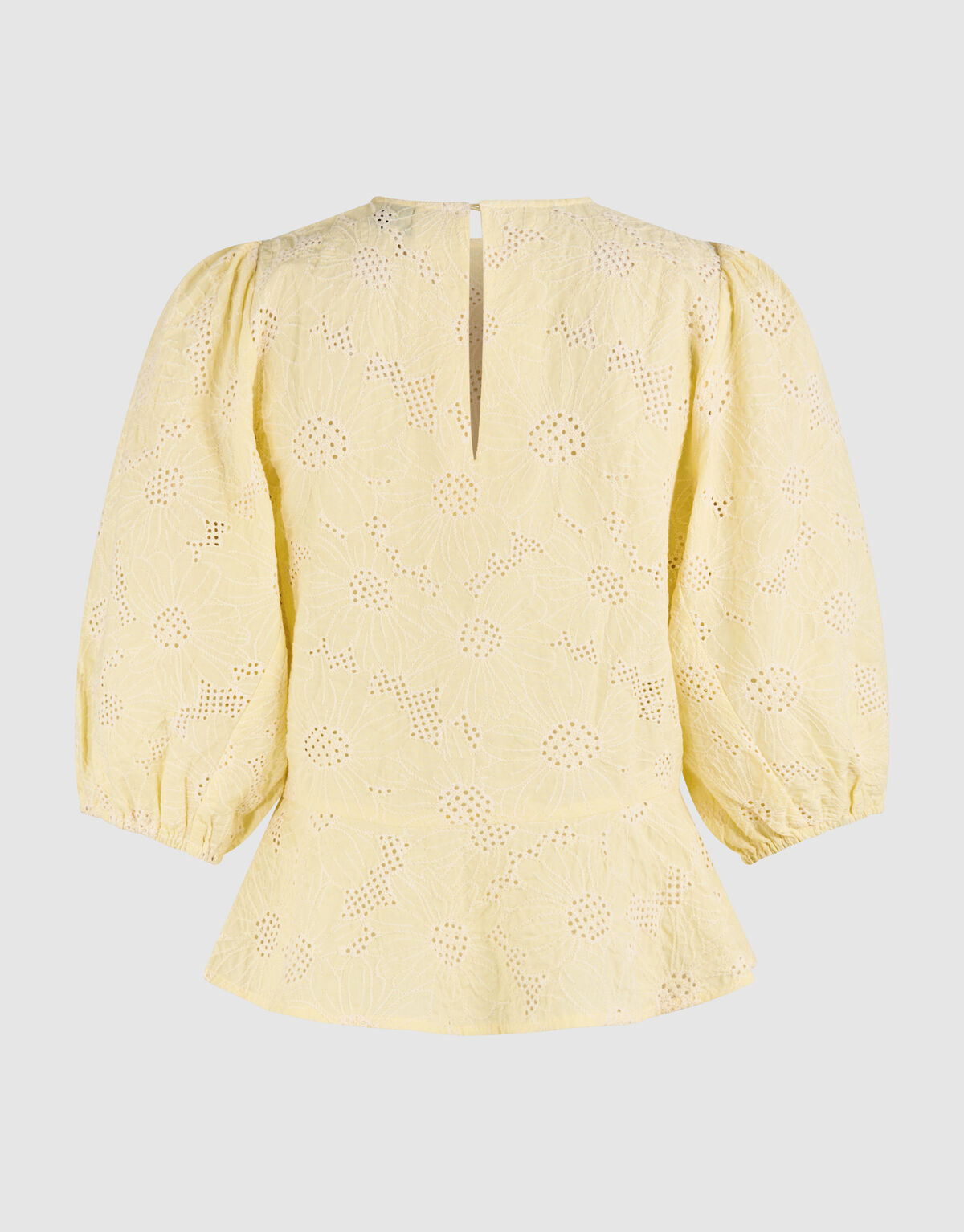 Blumenstruktur Top Hellgelb SHOEBY WOMEN