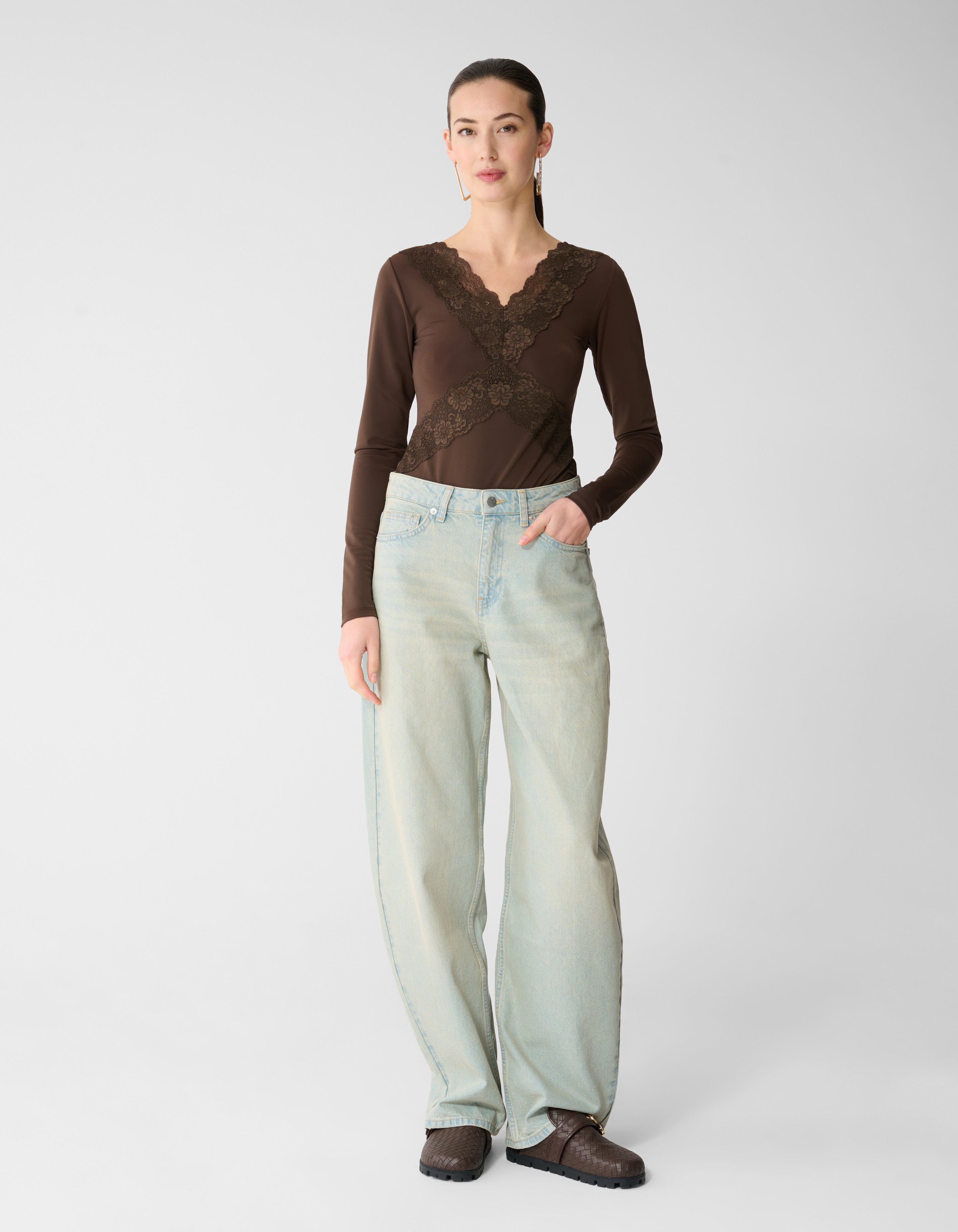 Kanten Mix Body Bruin SHOEBY WOMEN