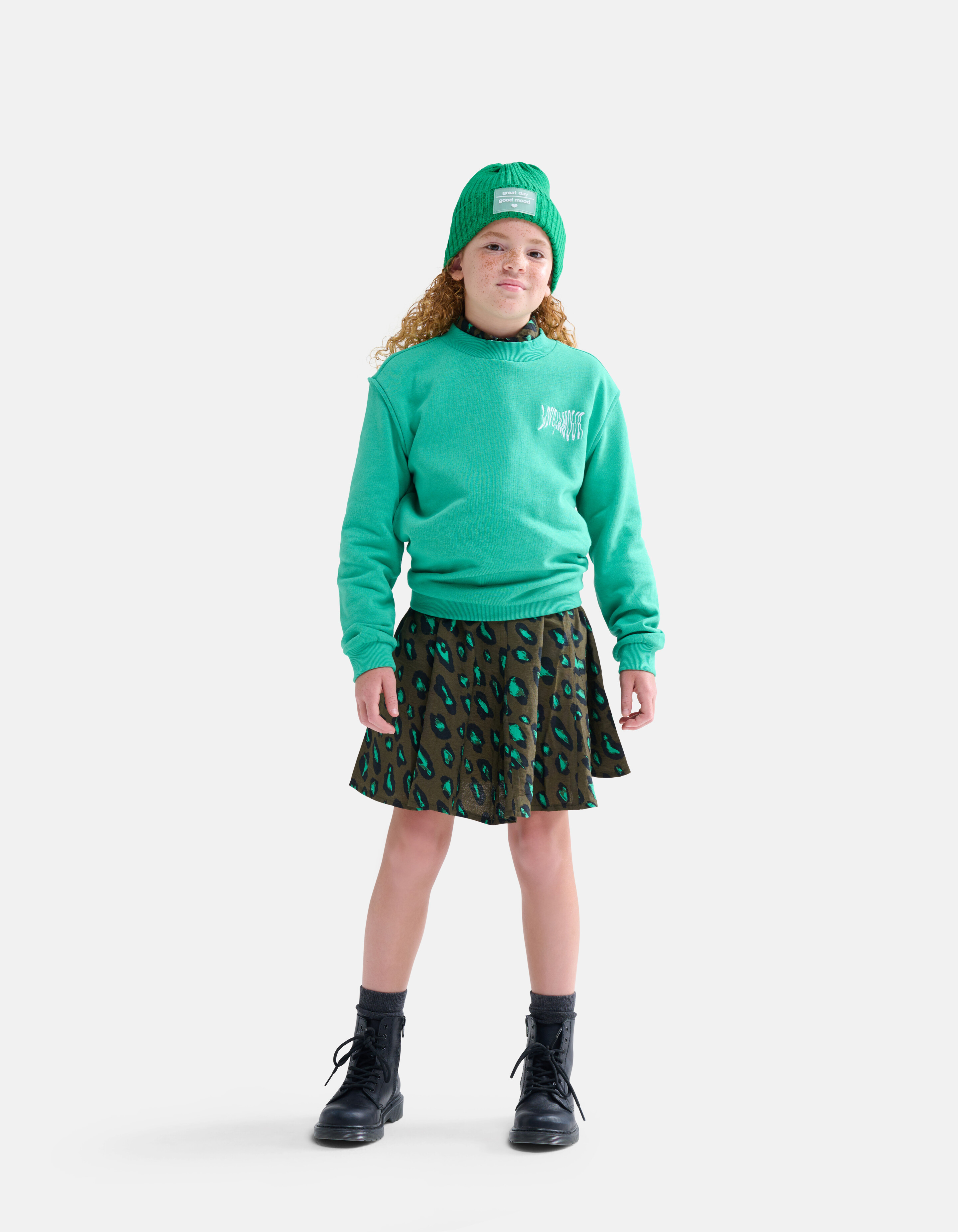 Sweatshirt mit Aufdruck Grün SHOEBY GIRLS