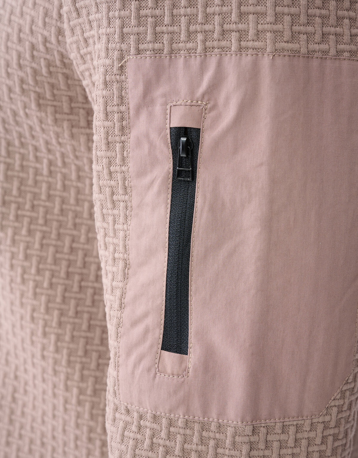 Jersey Textur Longsleeve Hellbraun SHOEBY MEN