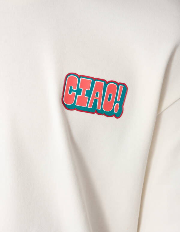 Ciao Artwork T-Shirt Gebrochen Wei&szlig; SHOEBY BOYS