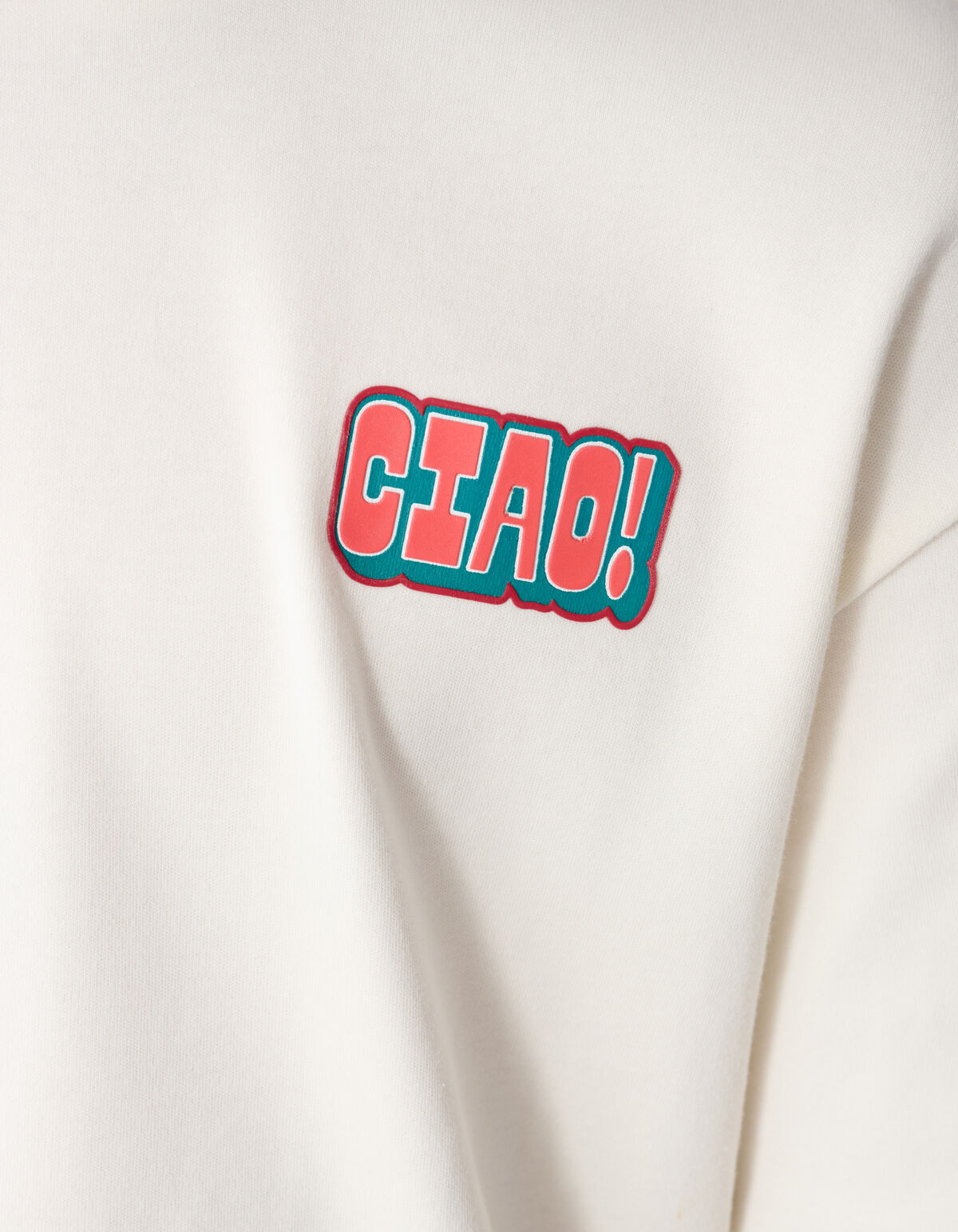 Ciao Artwork T-Shirt Gebrochen Wei&szlig; SHOEBY BOYS