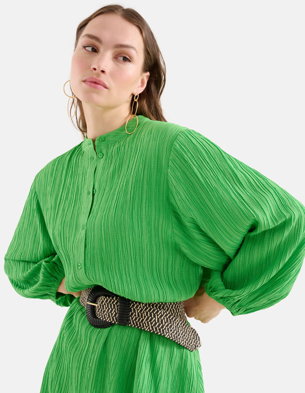 Struktur Kleid Grün SHOEBY WOMEN