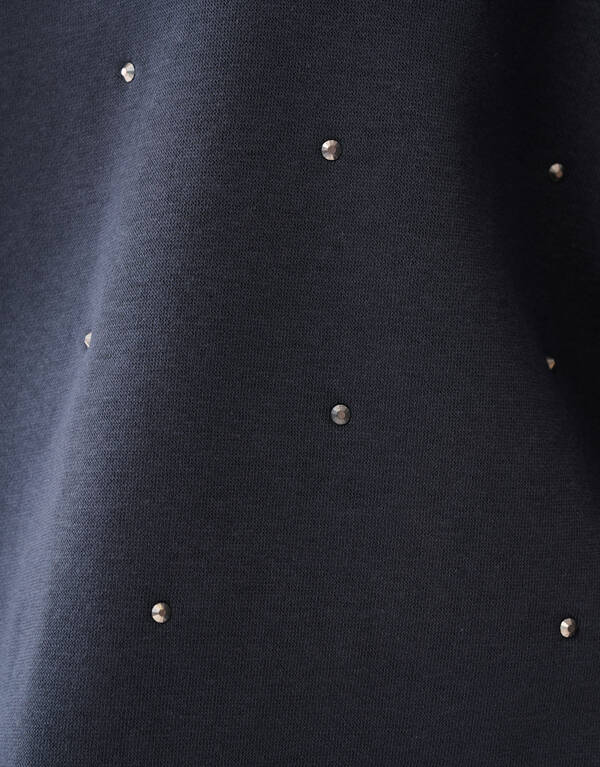 Allover-Strass-Pullover Dunkelgrau SHOEBY WOMEN