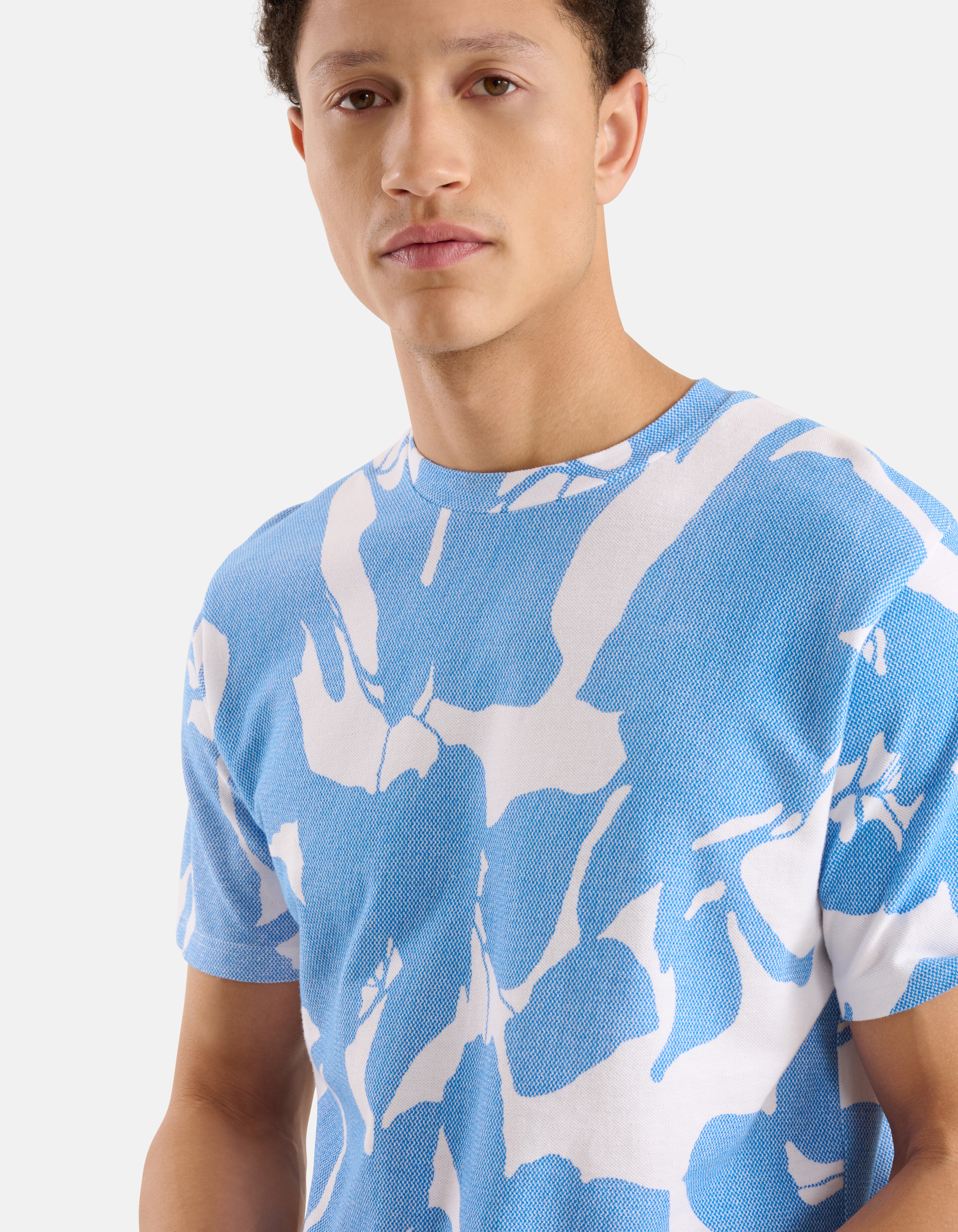 Wasserdruck-T-Shirt Blau SHOEBY MEN