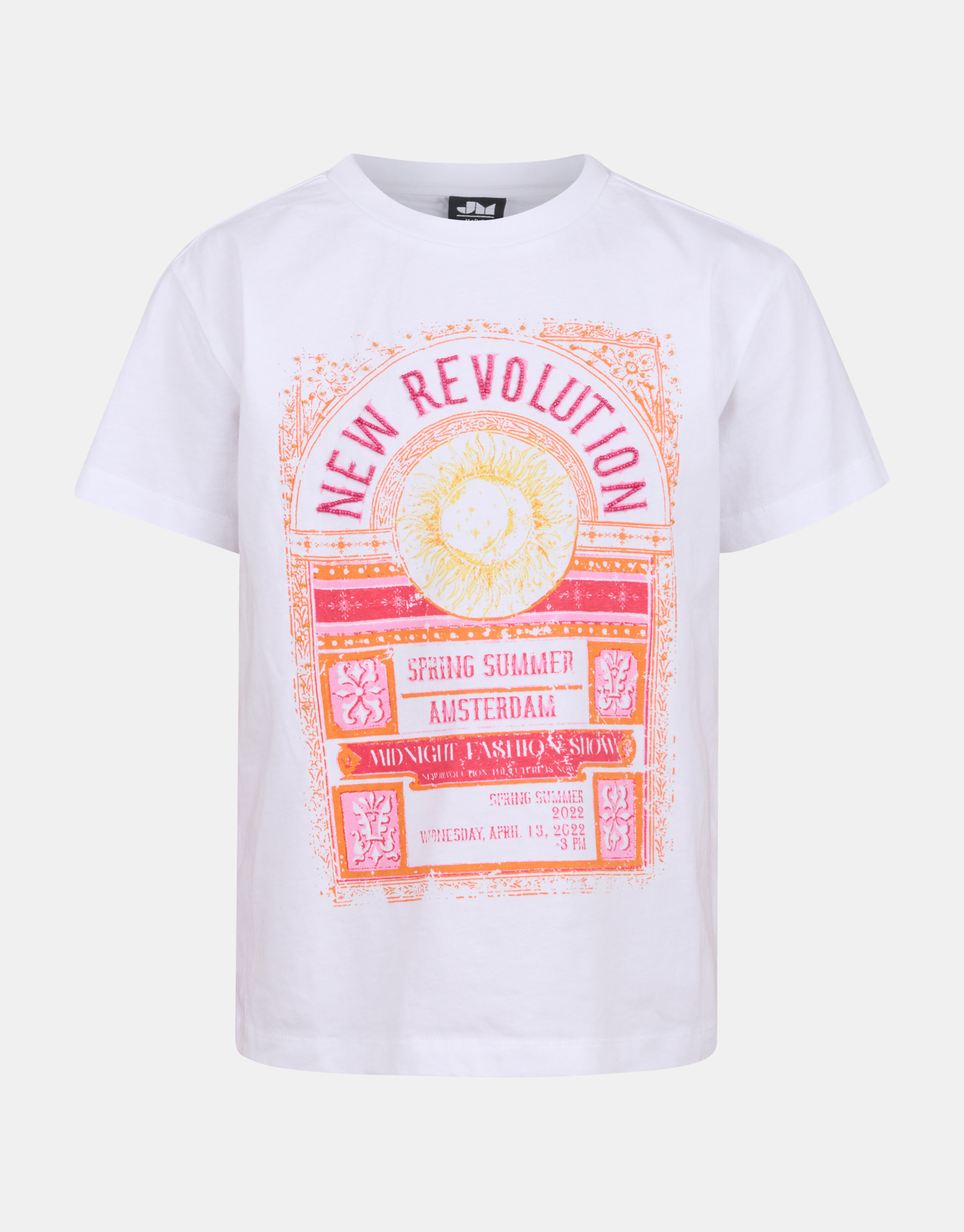 T-Shirt mit grafischem Druck Weiß JILL&MITCH