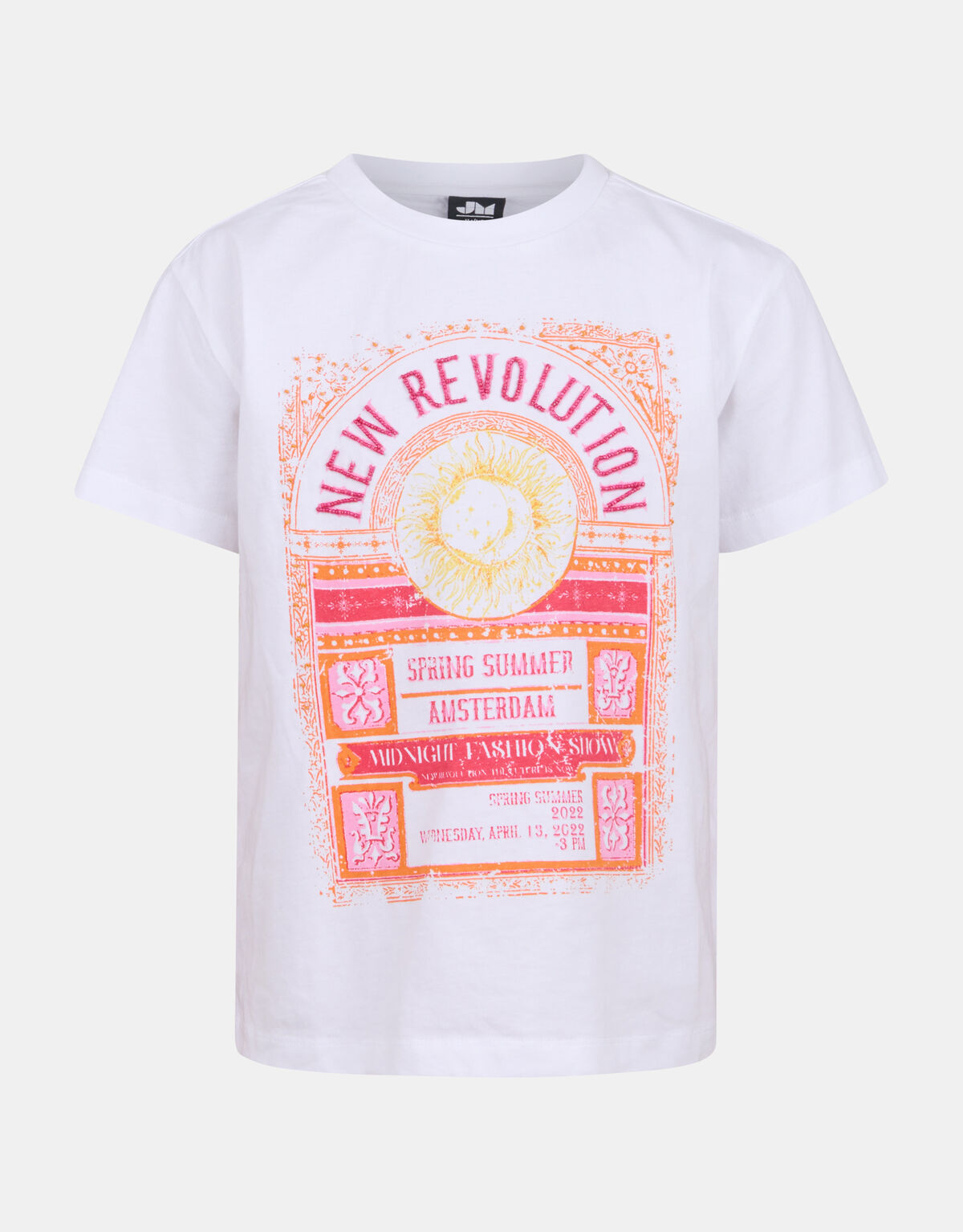 T-Shirt mit grafischem Druck Weiß JILL&MITCH