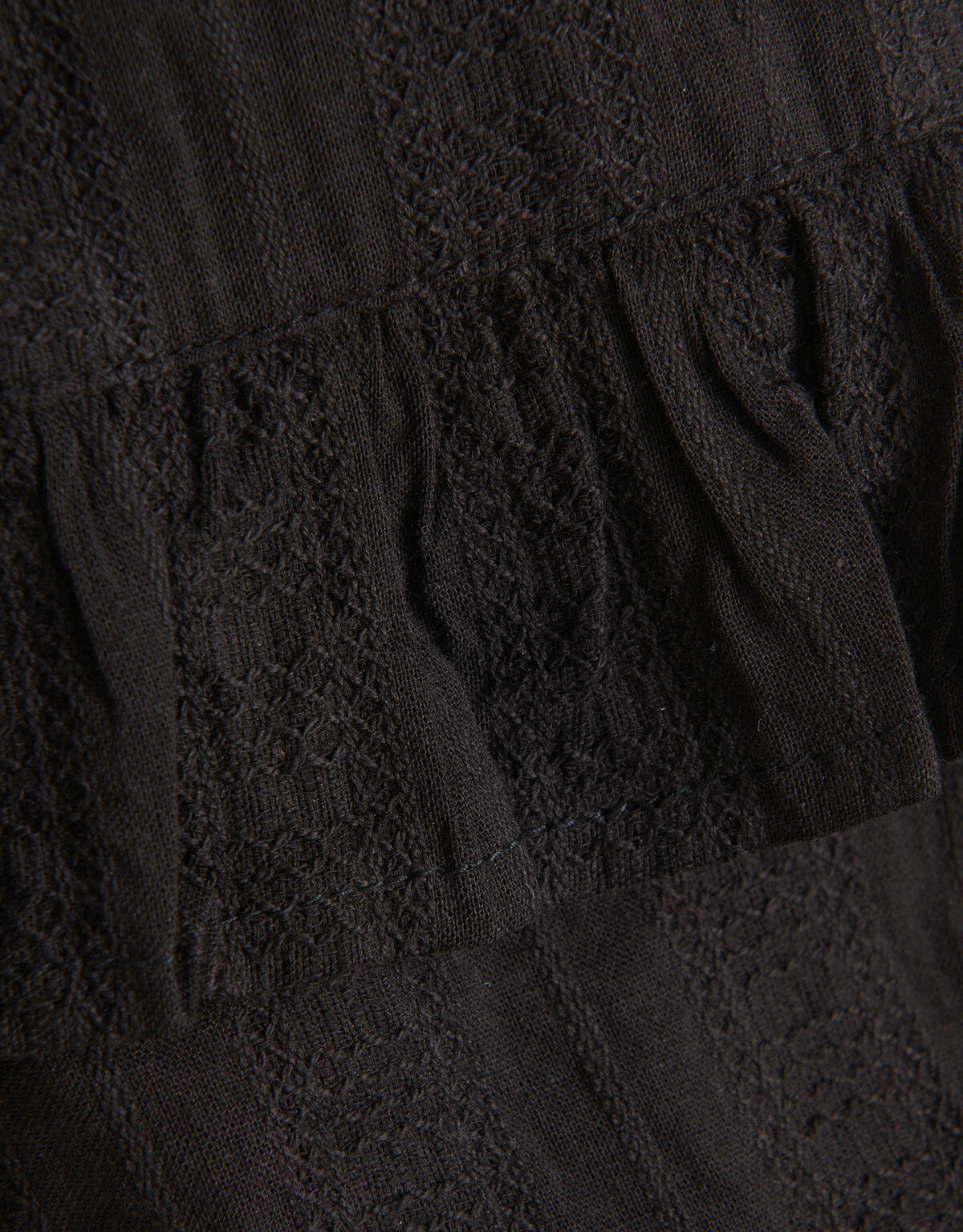 Rüschenbluse Schwarz SHOEBY WOMEN