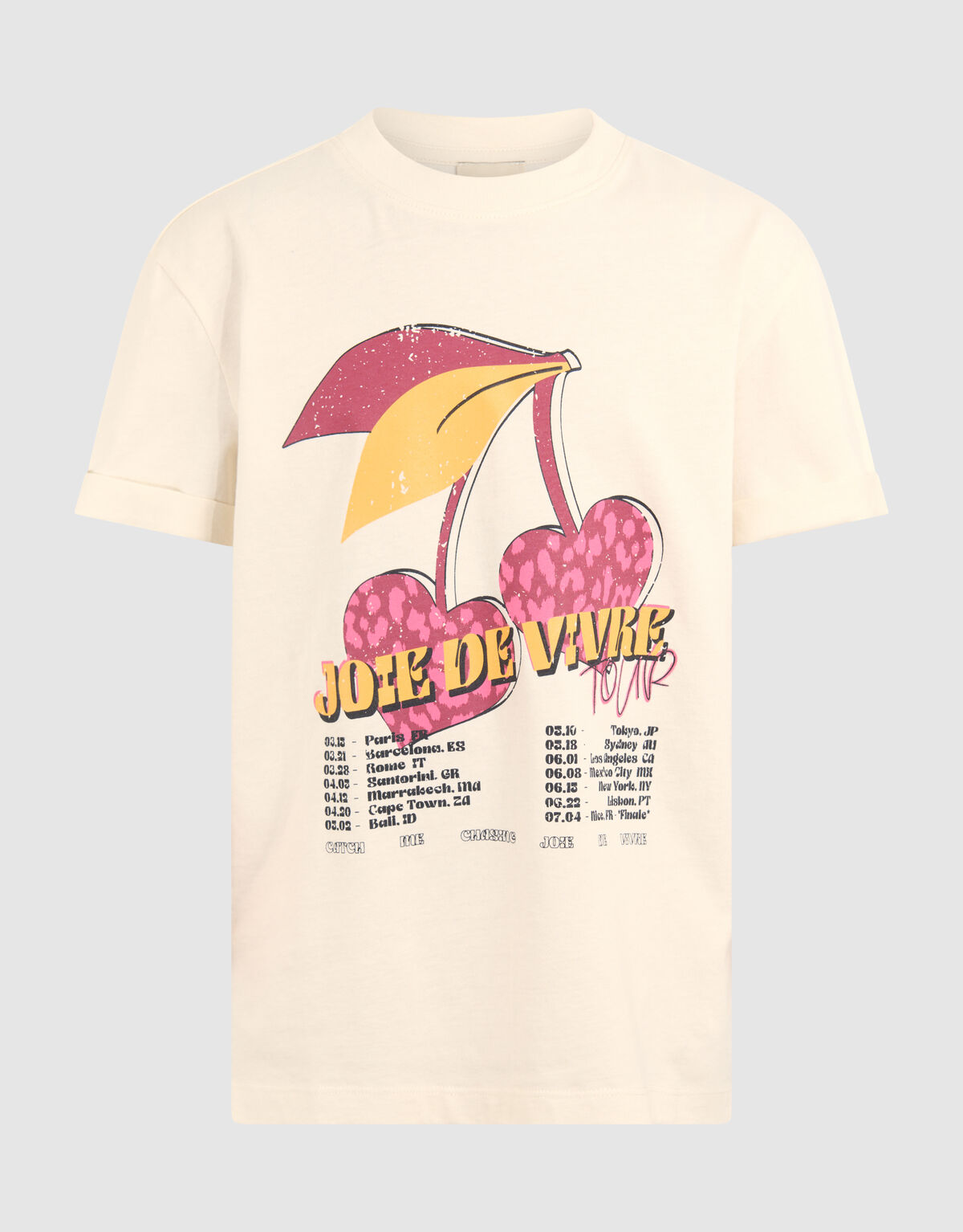 Vivre Artwork T-shirt Off White SHOEBY GIRLS