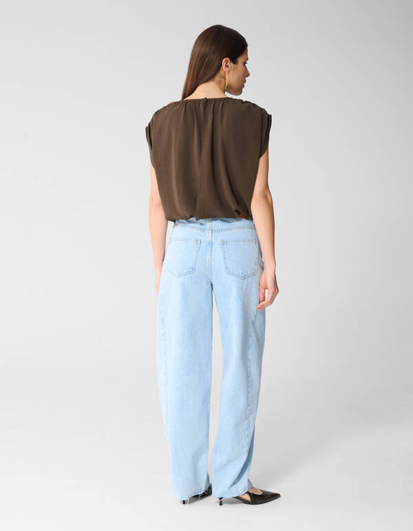 Gek&uuml;rzte Twist-Top Braun SHOEBY WOMEN