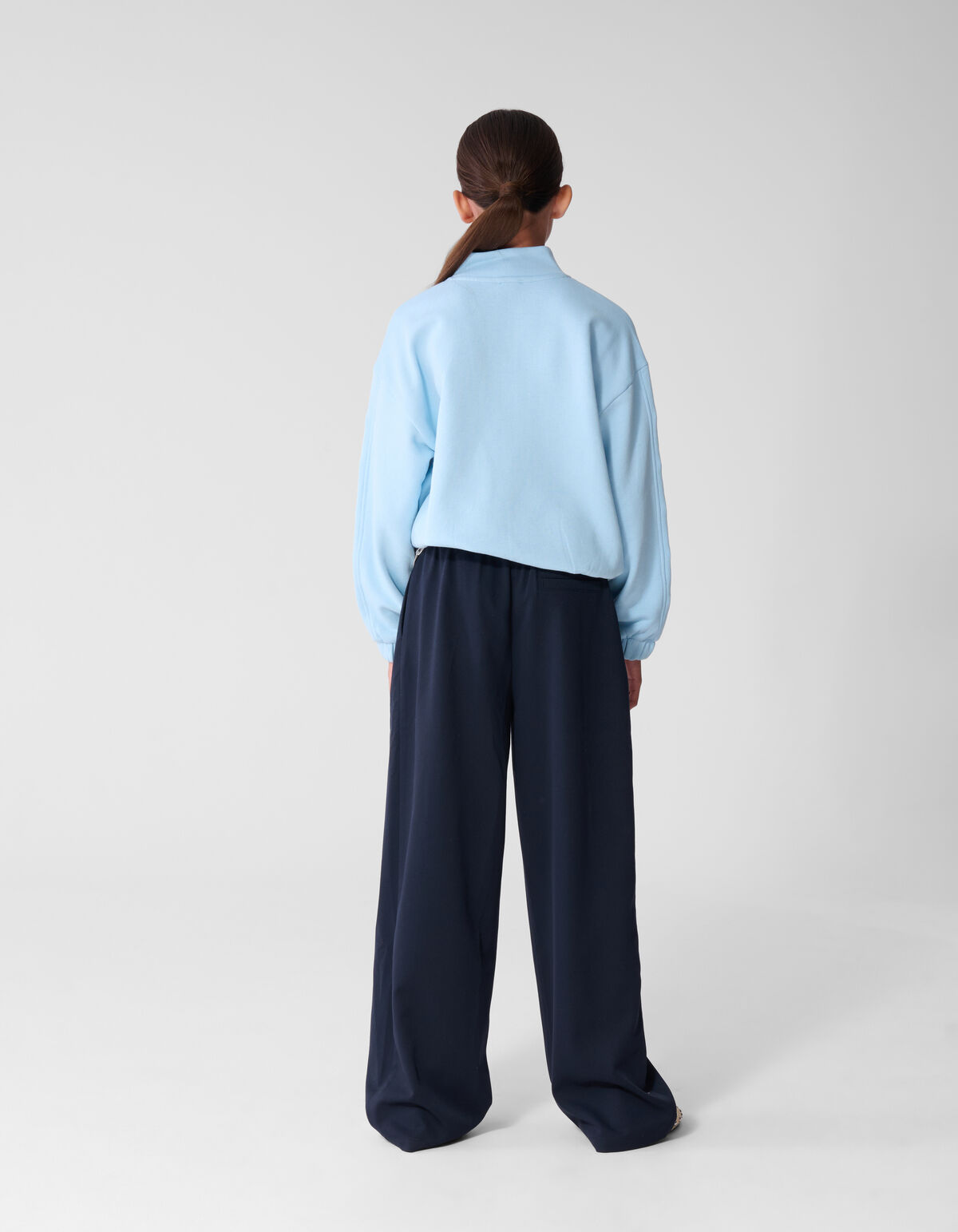 Funnel Neck Sweater Hellblau SHOEBY GIRLS