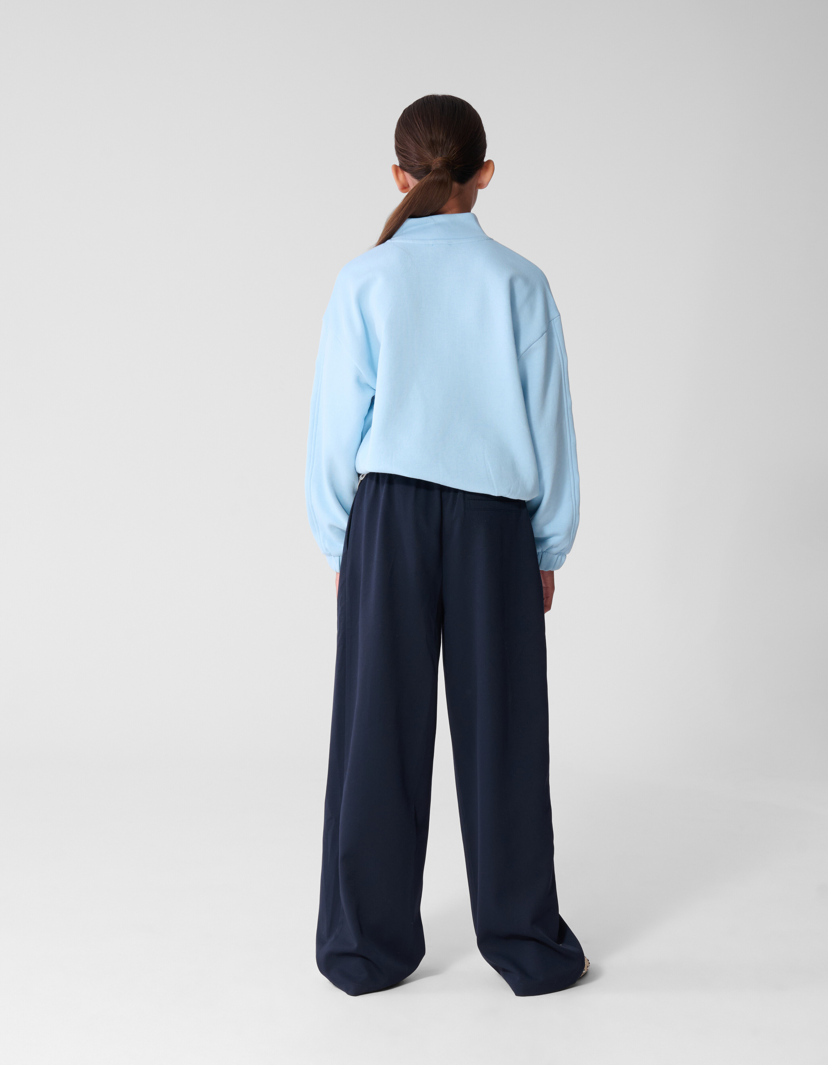 Funnel Neck Sweater Hellblau SHOEBY GIRLS