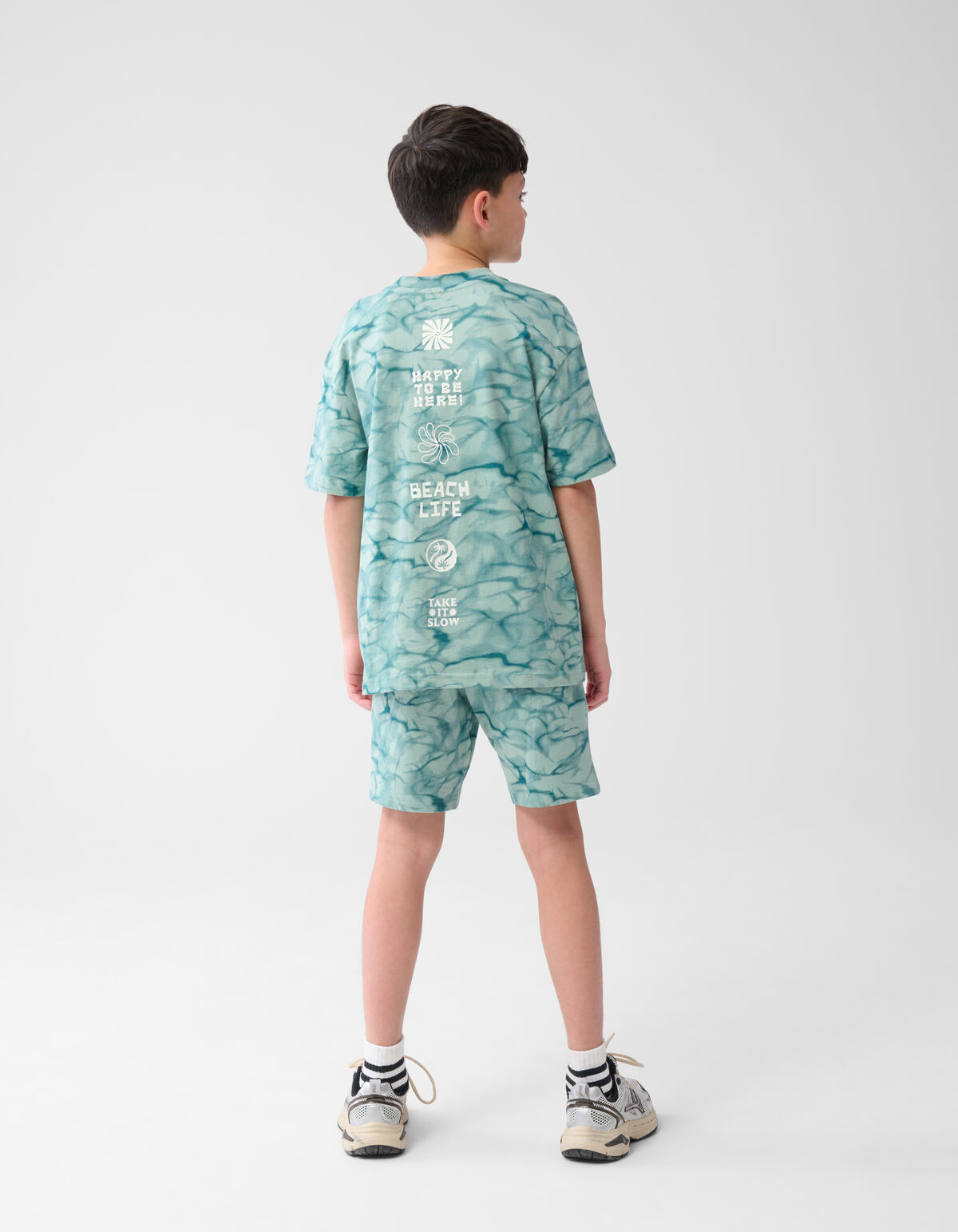 Gebleicht Kurz Dunkelgr&uuml;n SHOEBY BOYS