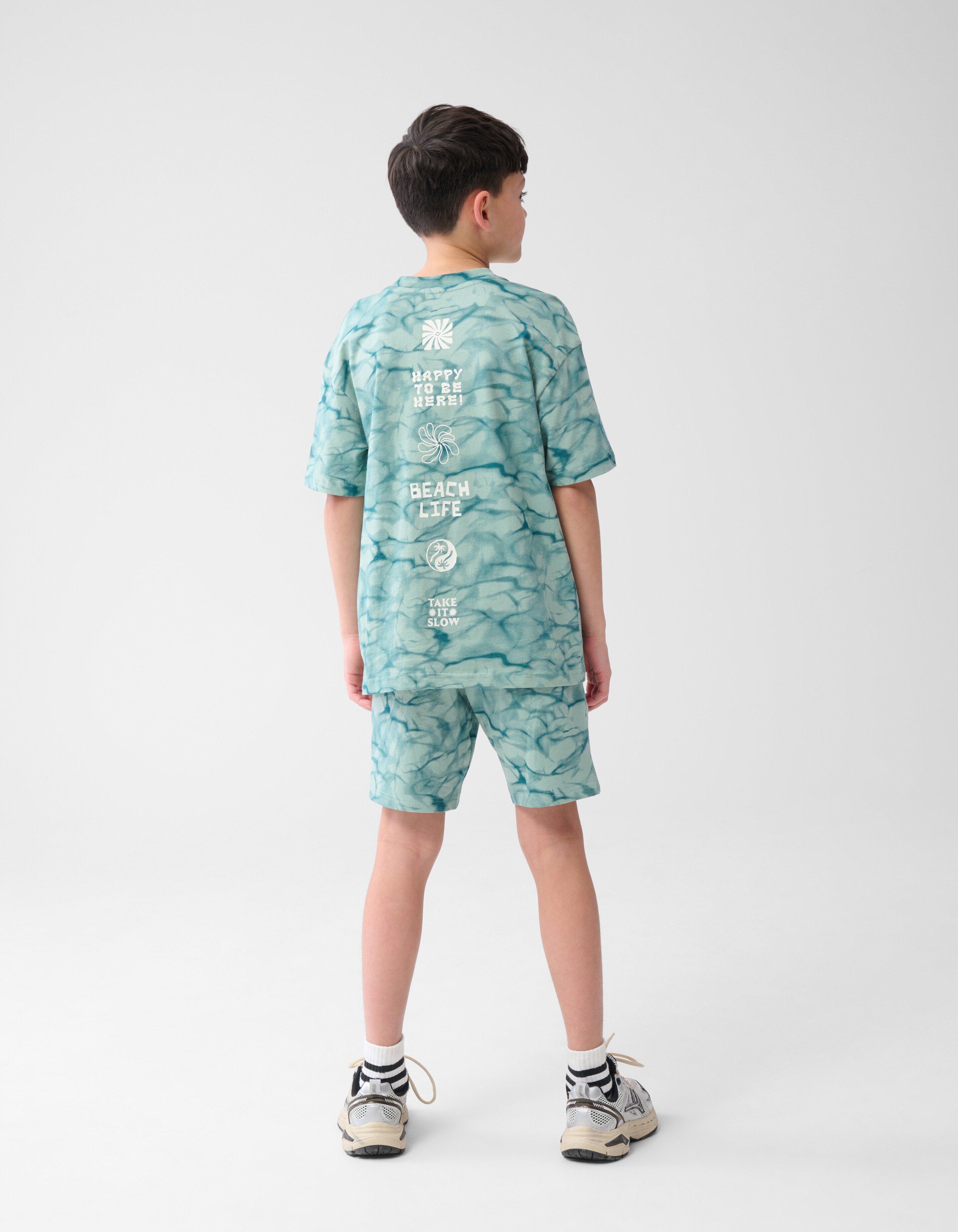 Gebleicht Kurz Dunkelgrün SHOEBY BOYS