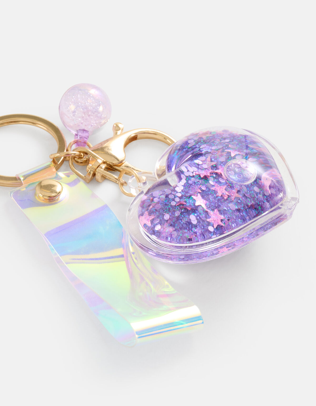 Herz Schlüsselanhänger lila SHOEBY ACCESSOIRES