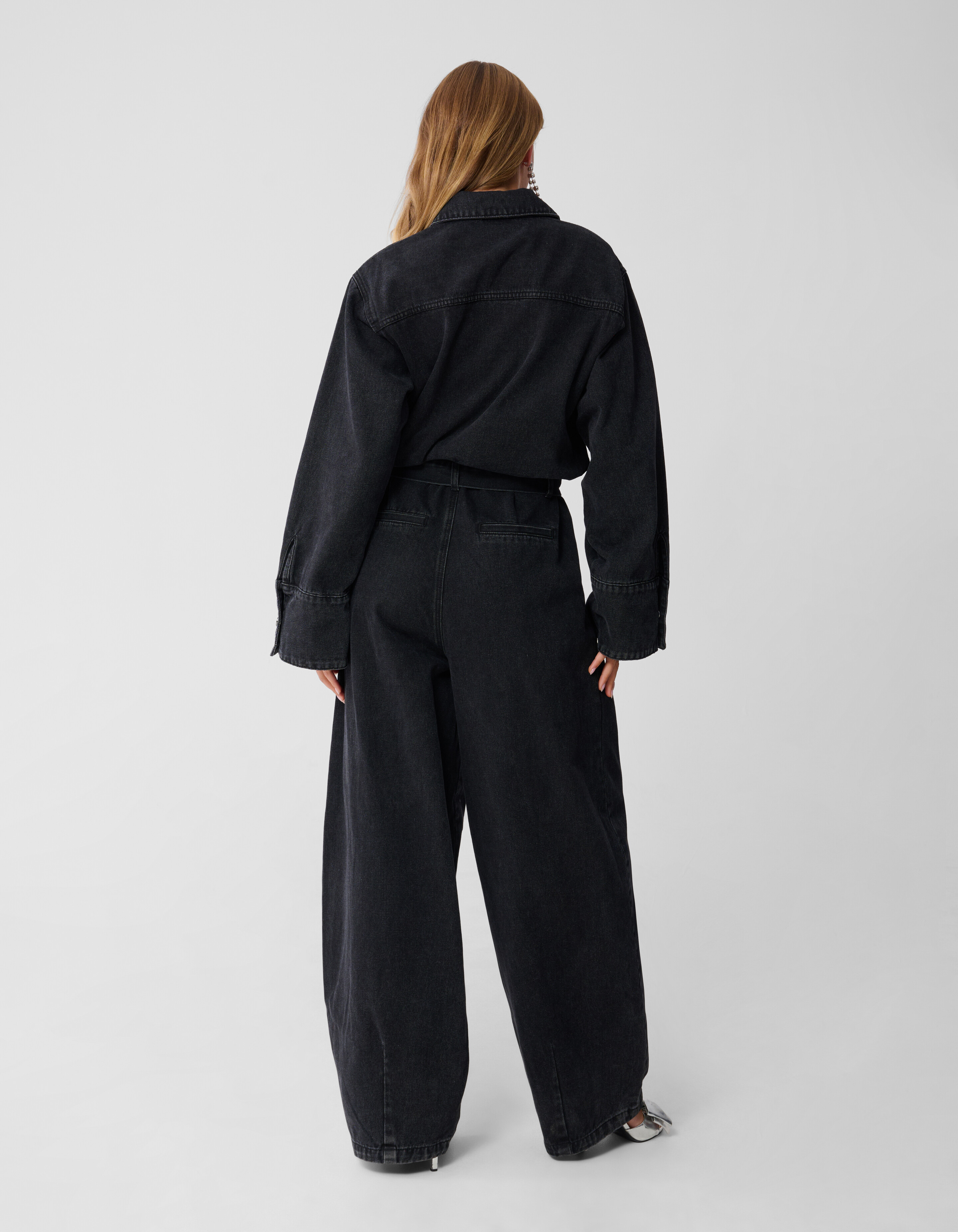 Übergroßer Denim-Jumpsuit Schwarz von Monica SHOEBY WOMEN