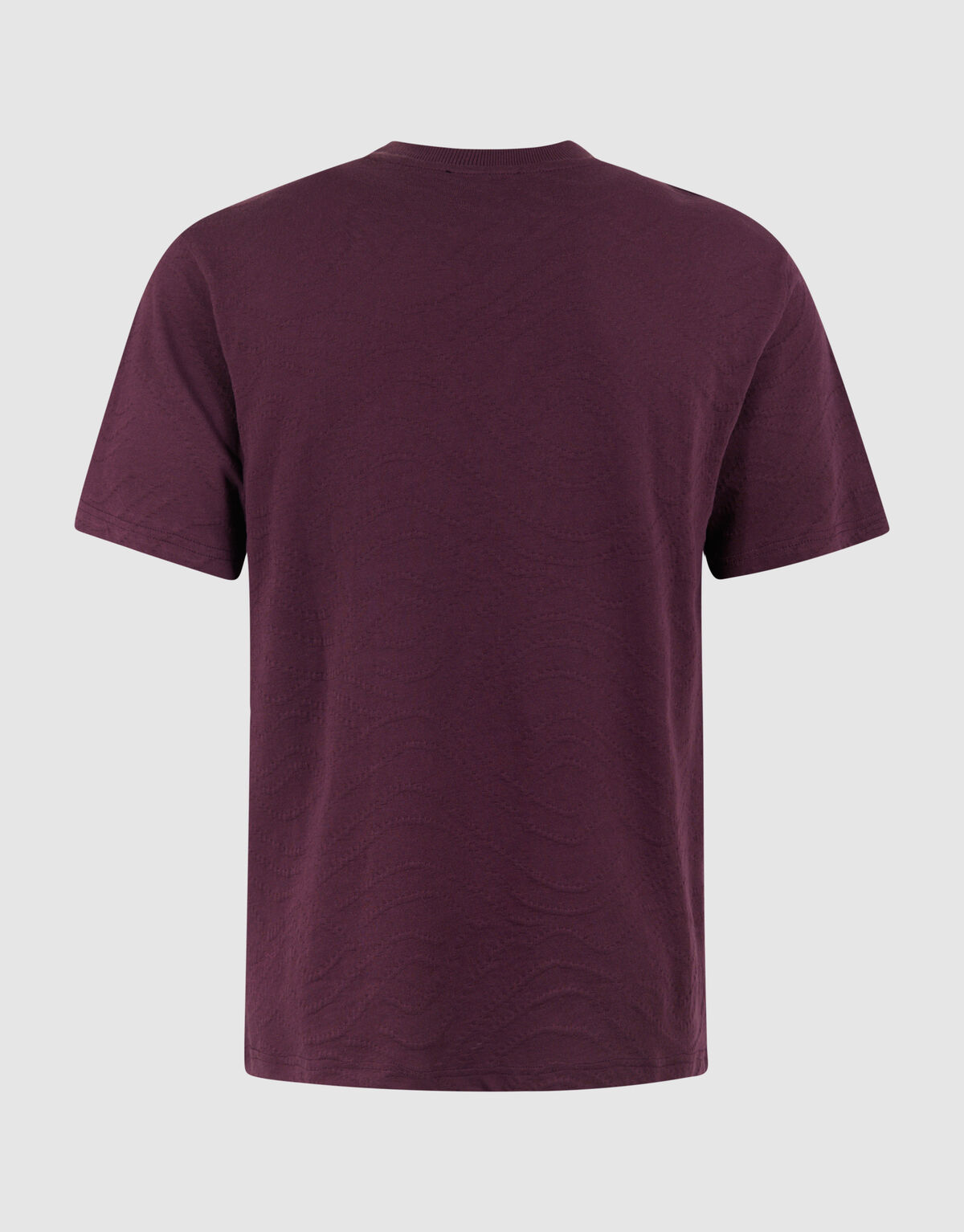 Jacquard-T-Shirt Dunkelrot SHOEBY MEN