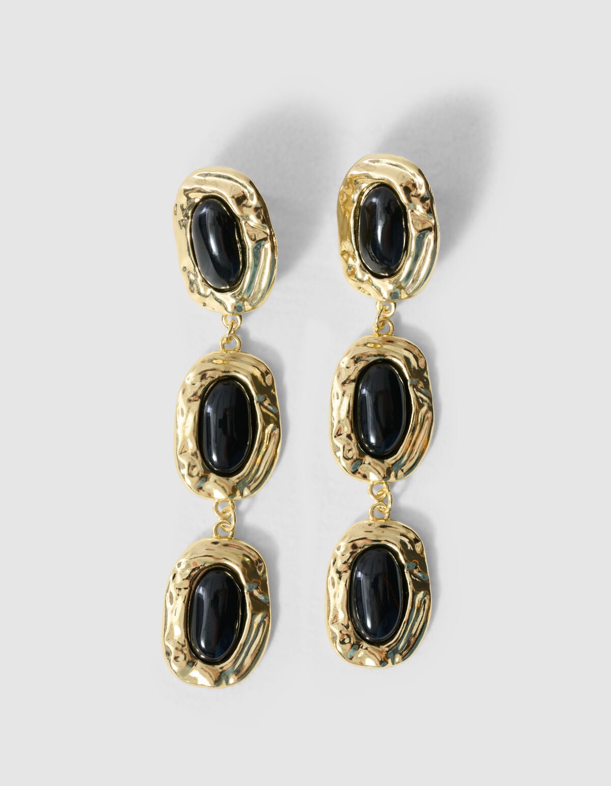Triple Stone Oorbellen Goud SHOEBY ACCESSOIRES