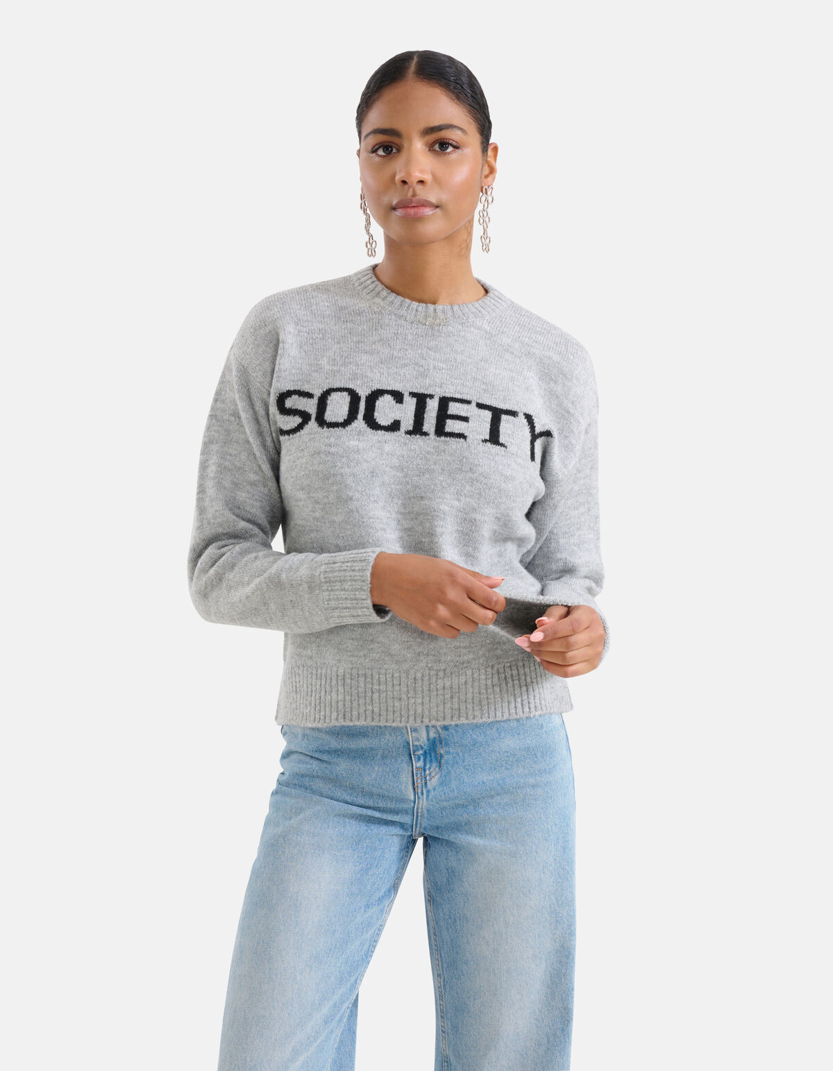 Strickpullover hellgrau SHOEBY WOMEN