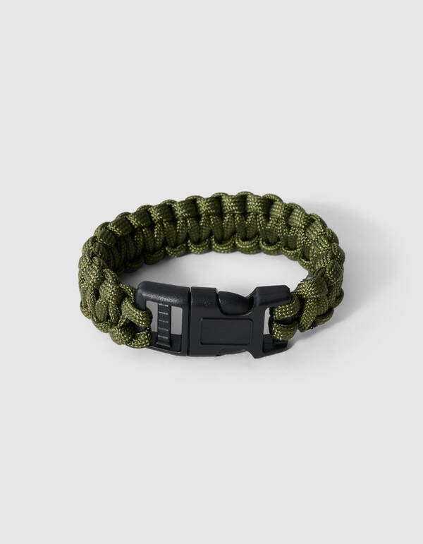 Geknotete Armband Dunkelgr&uuml;n SHOEBY ACCESSOIRES