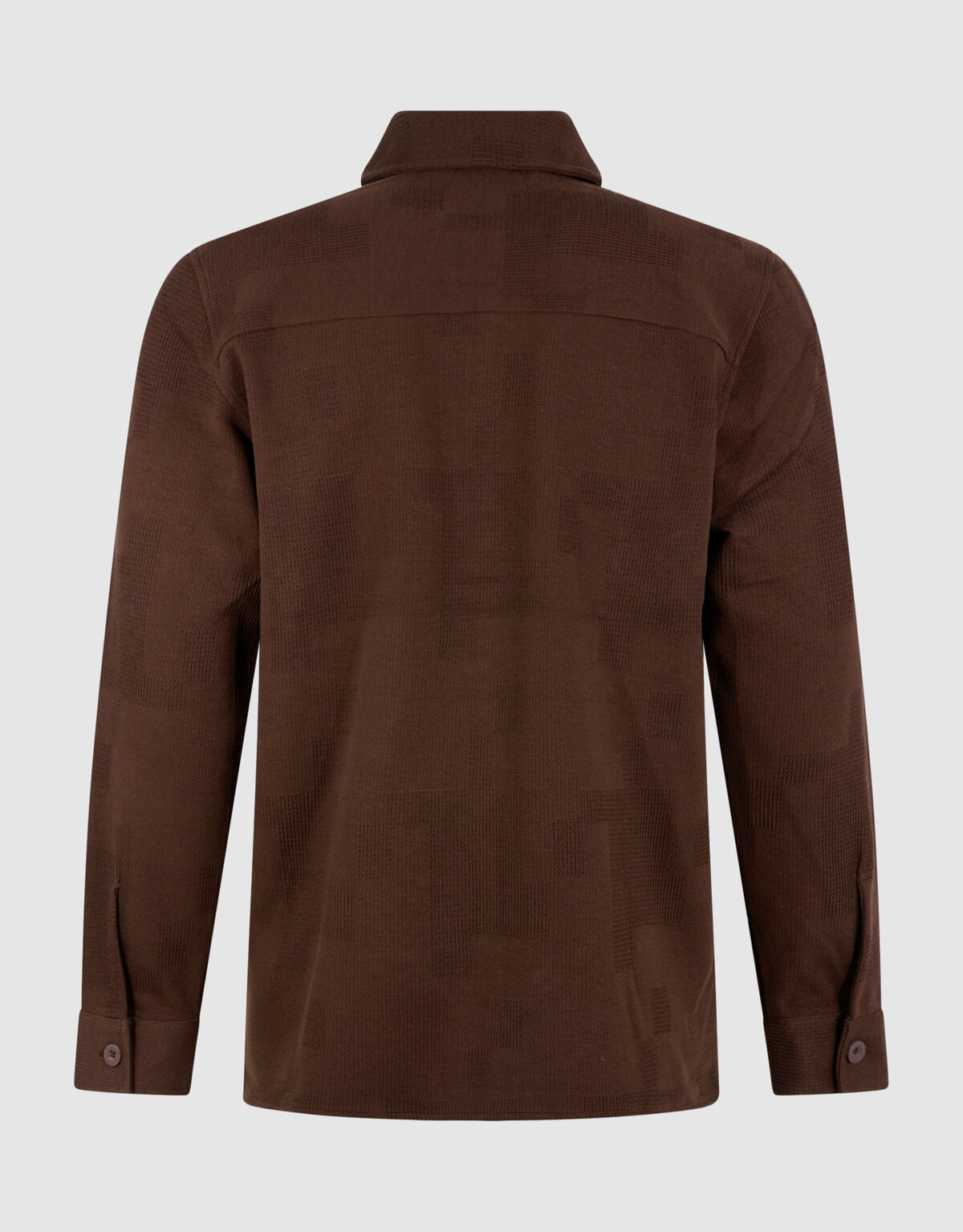 Kariertes Jacquard-Hemd Dunkelbraun SHOEBY MEN
