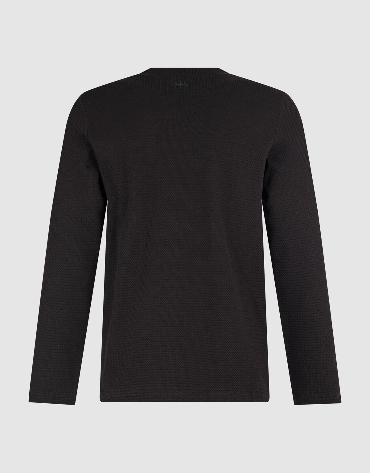 Structure Langarm T-Shirt Dunkelbraun SHOEBY MEN