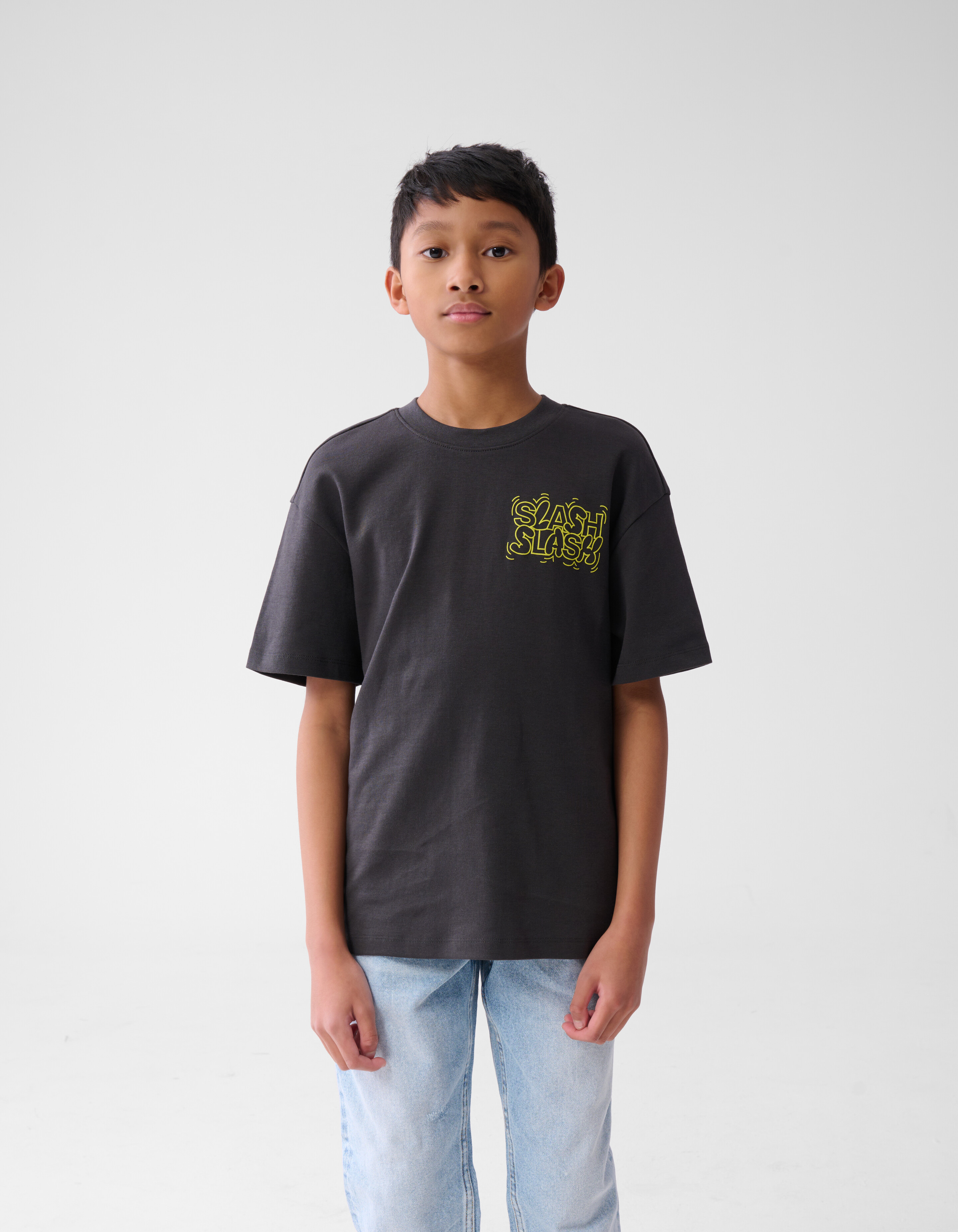 Text-T-Shirt Dunkelgrau SHOEBY BOYS