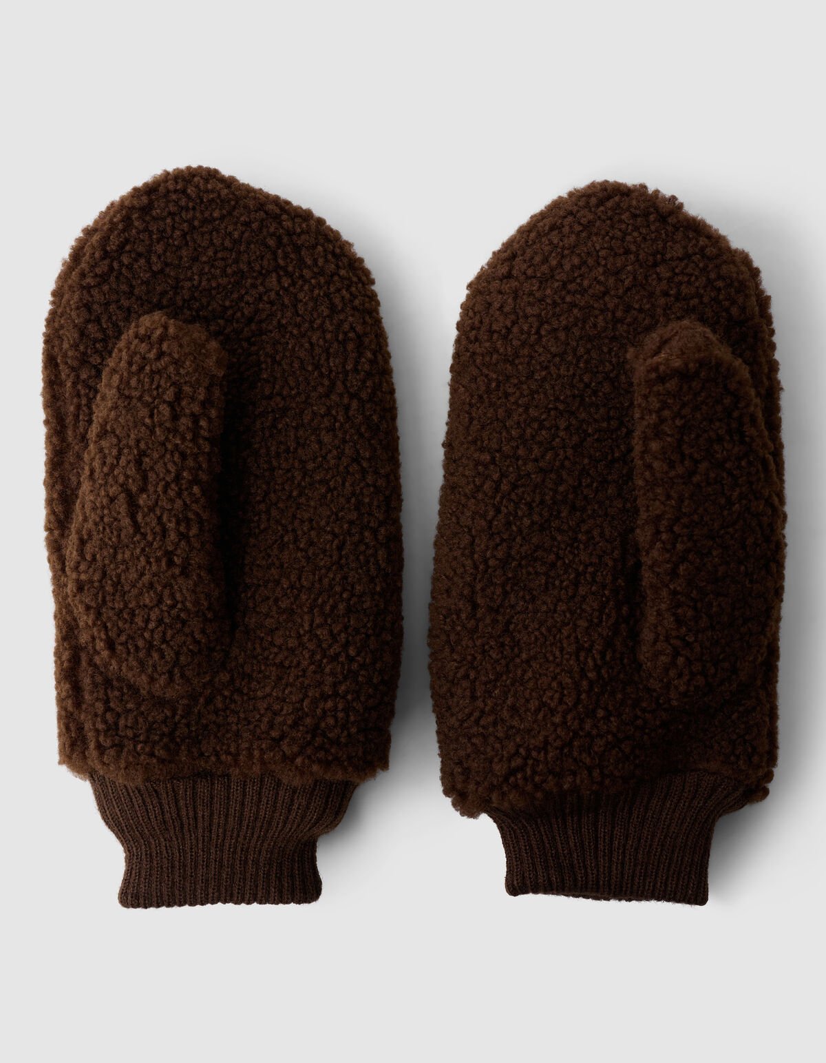 Teddy-F&auml;ustlinge, dunkelbraun SHOEBY ACCESSOIRES