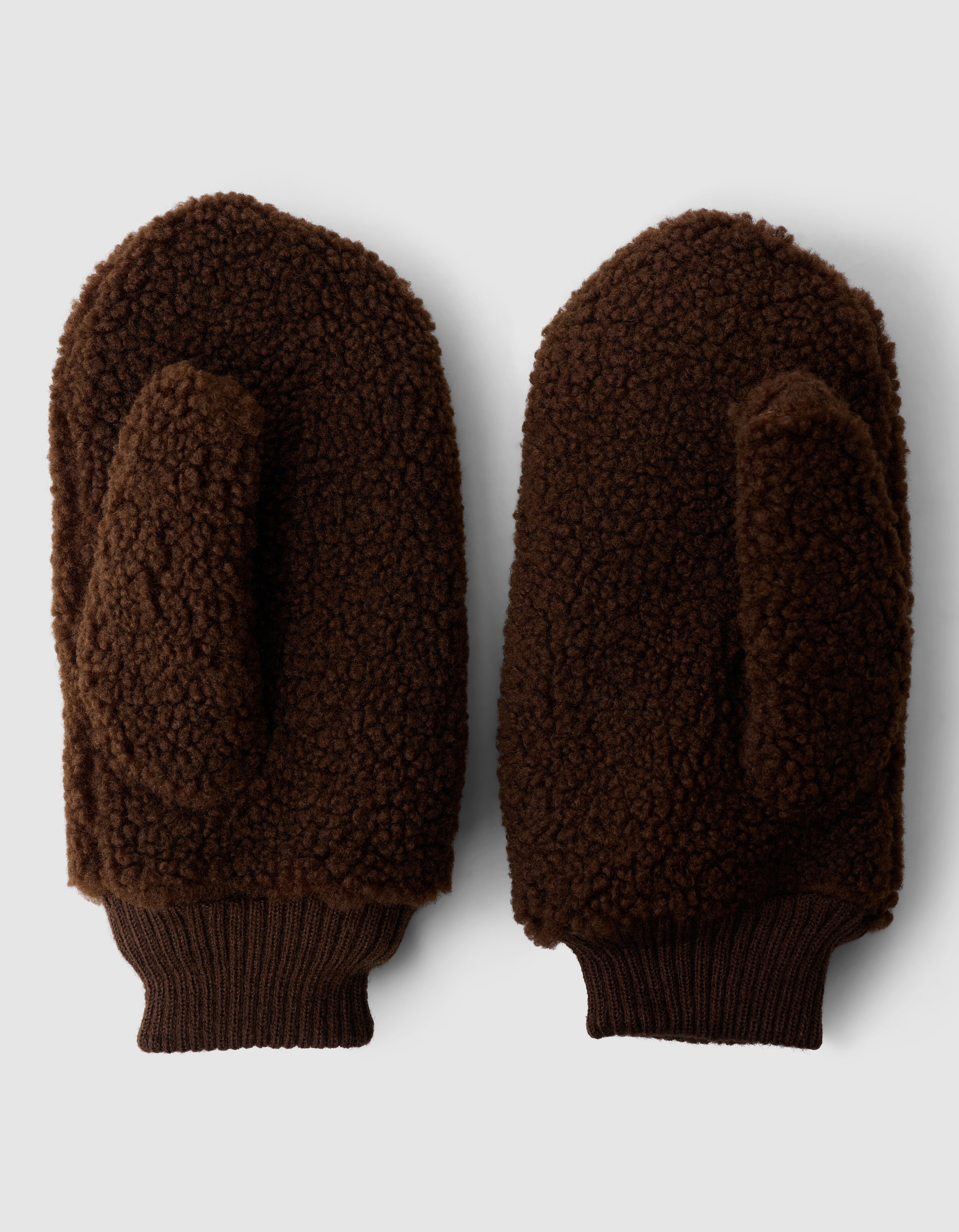 Teddy-F&auml;ustlinge, dunkelbraun SHOEBY ACCESSOIRES