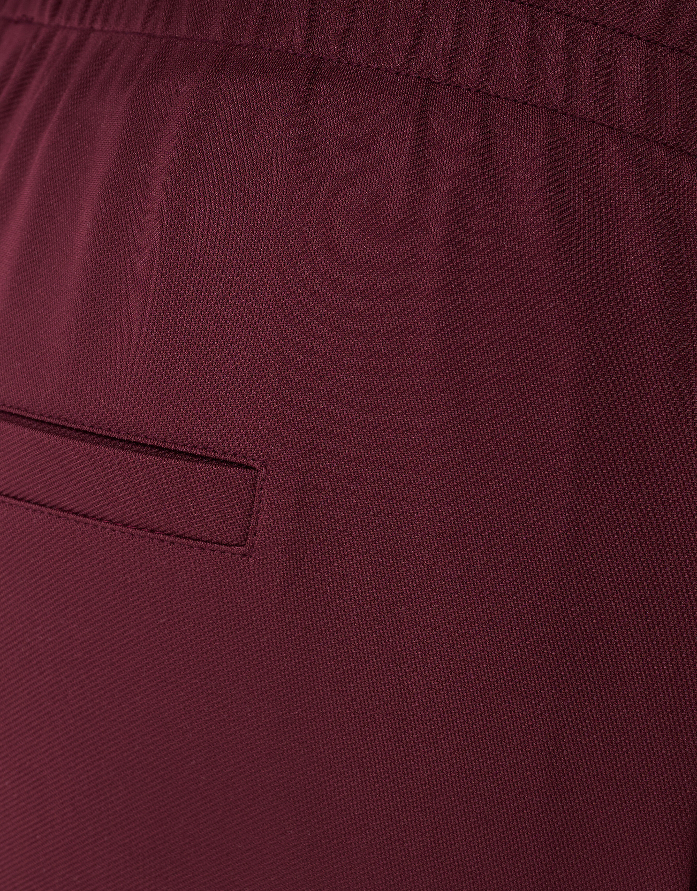 Dunkelrote Basic-Hose mit weitem Bein SHOEBY WOMEN