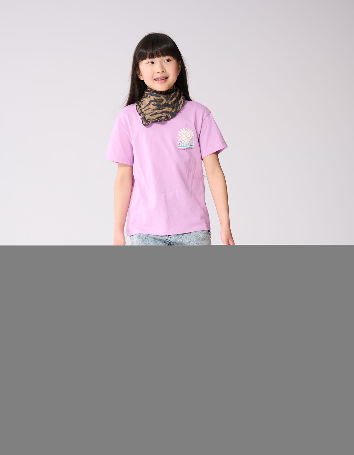 Sun Artwork T-Shirt Lila SHOEBY GIRLS
