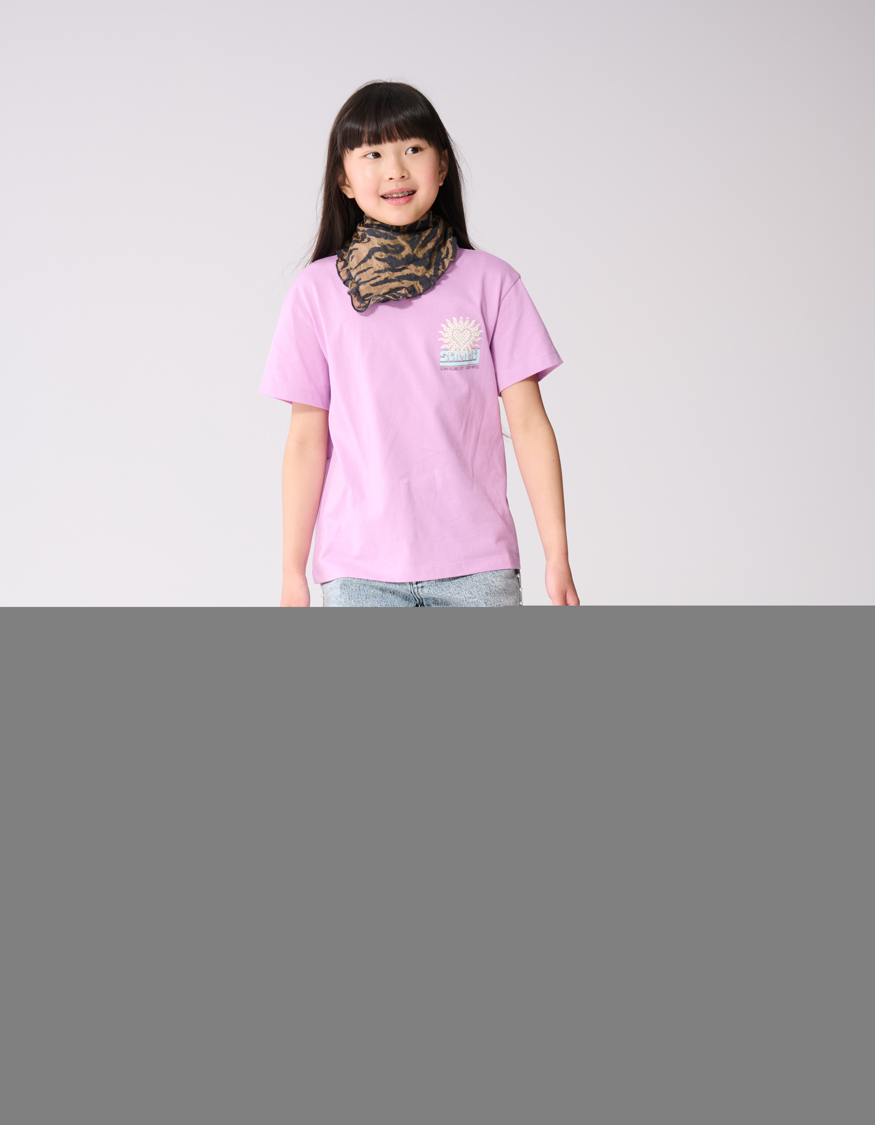 Sun Artwork T-Shirt Lila SHOEBY GIRLS